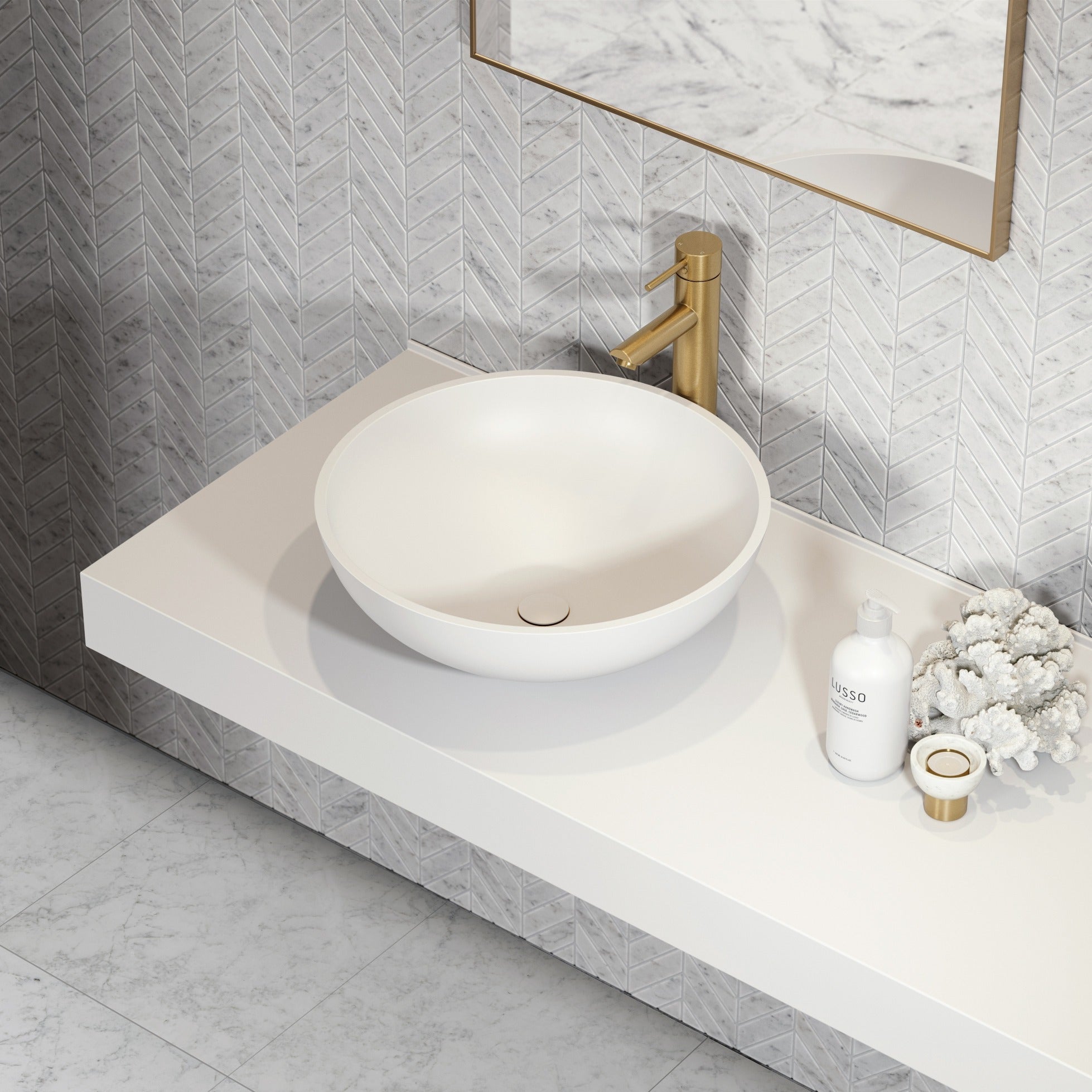 WHITE CARRARA: Chevron Mosaic (11 1/2"Γ12"Γ3/8" | polished)