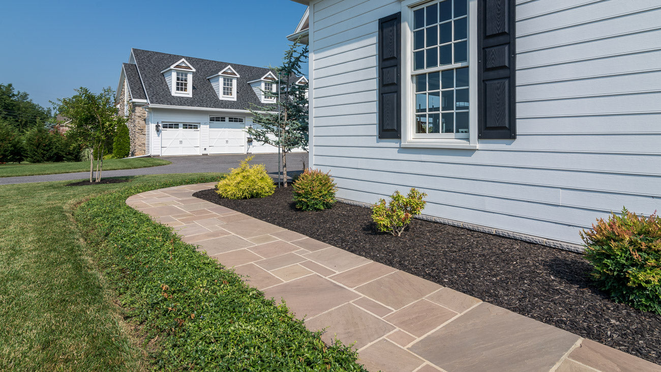 Classic Step Autumn Brown step by Old World Flagstone, primary product image, 16.0" x 48.0" x 6.0" size. Premium stone veneer for exterior and interior walls.