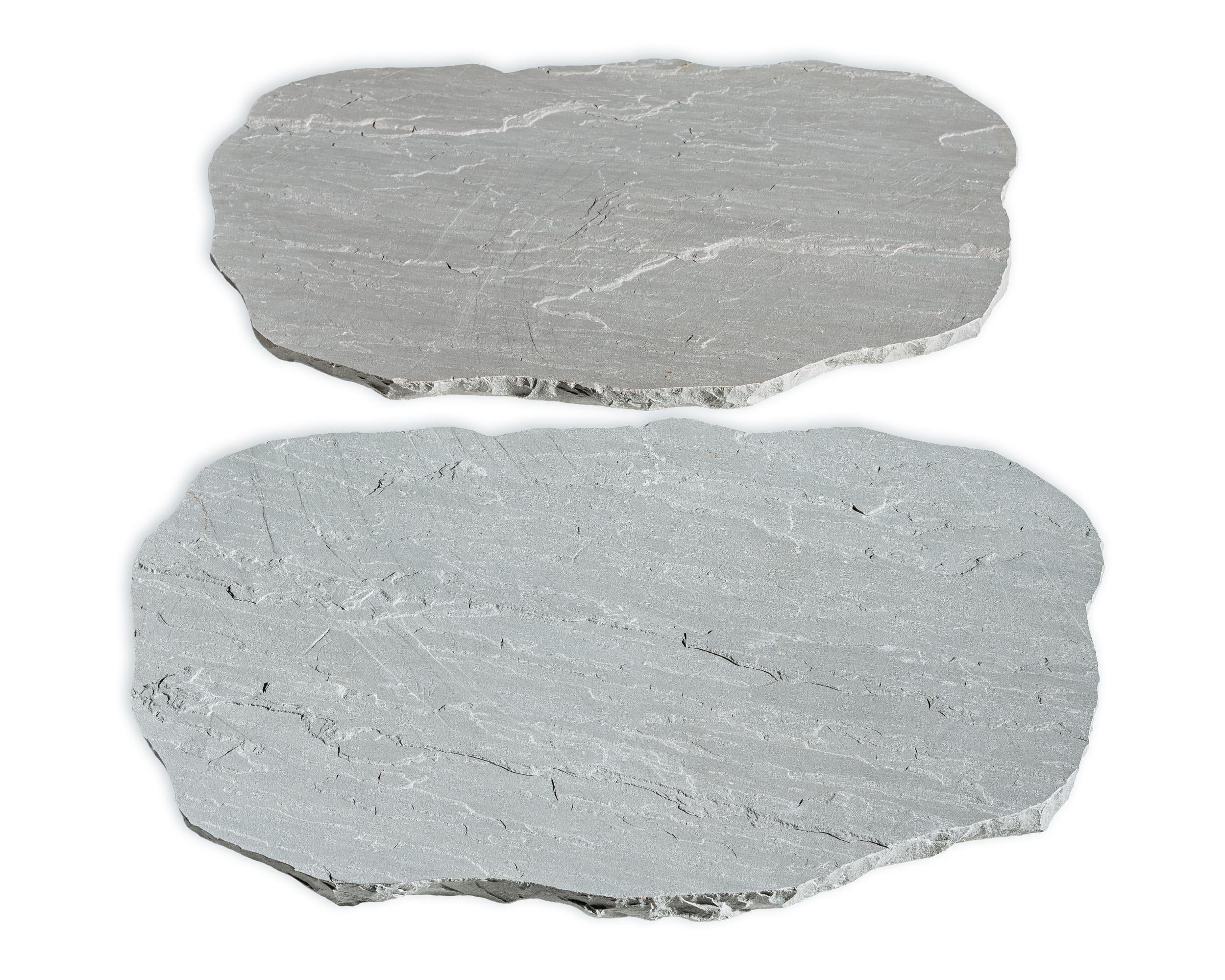 Classic Pathway Stone Grey pavers by Old World Flagstone, primary product image, 22.0" x 33.0" size. Premium stone veneer for exterior and interior walls.