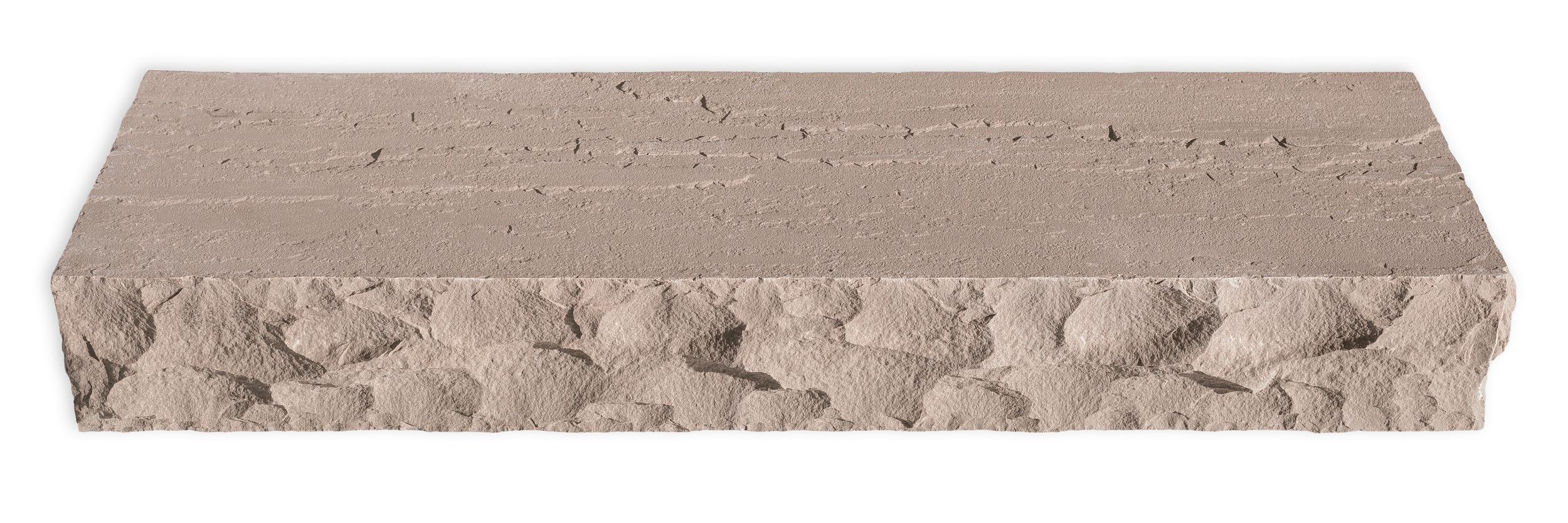 Classic Step Autumn Brown step by Old World Flagstone, primary product image, 16.0" x 48.0" x 6.0" size. Premium stone veneer for exterior and interior walls.