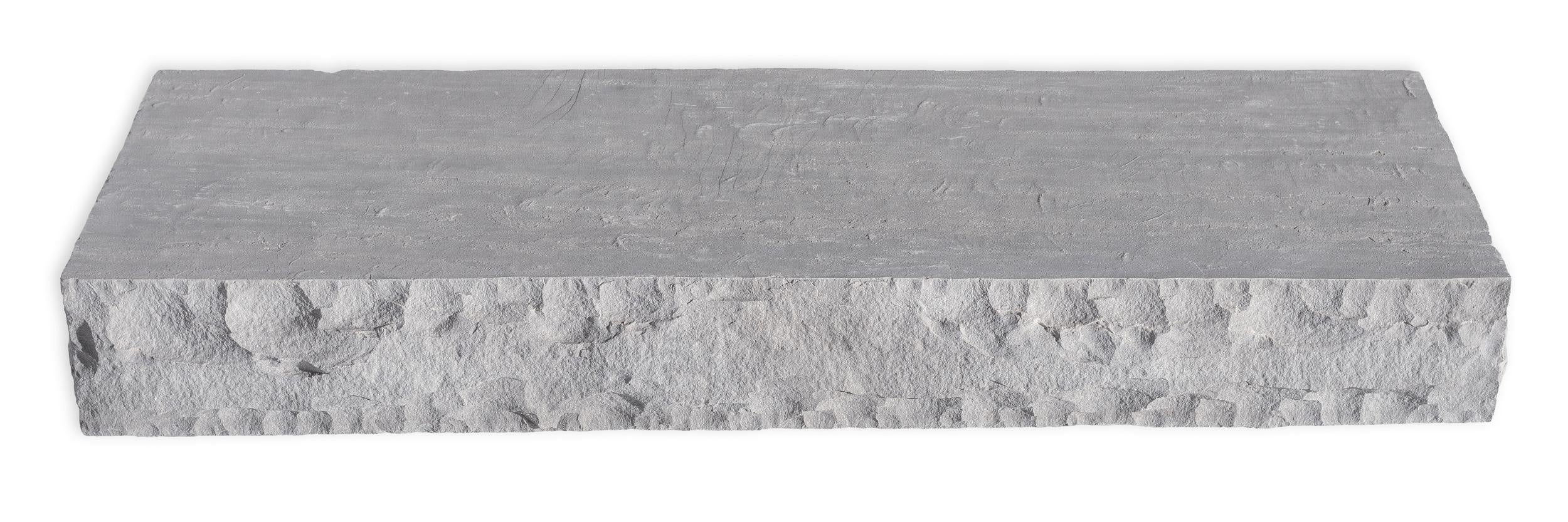 Classic Step Appalachian Grey step by Old World Flagstone, primary product image, 16.0" x 48.0" x 6.0" size. Premium stone veneer for exterior and interior walls.