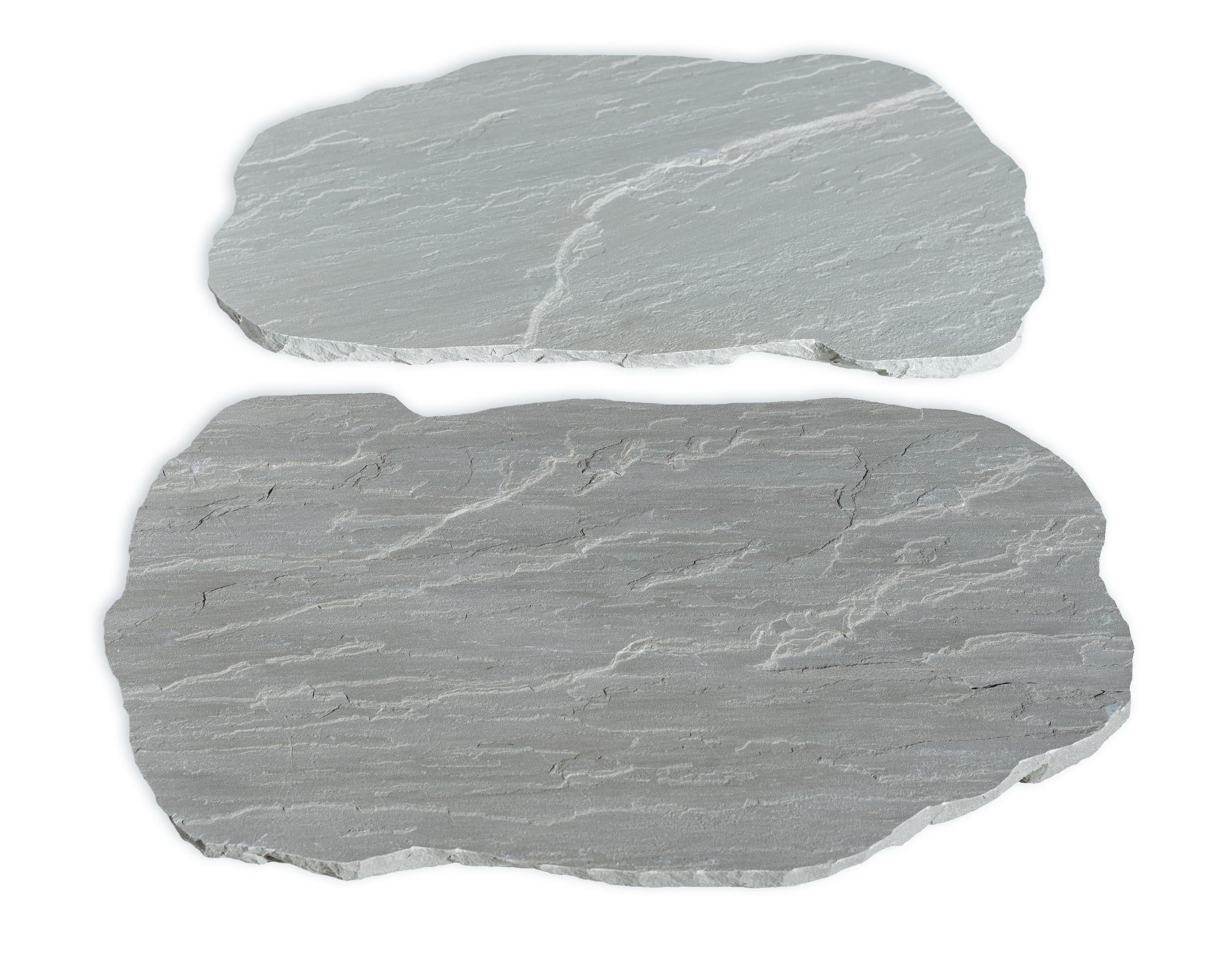 Classic Stepping Stone Grey step by Old World Flagstone, primary product image, 16.0" x 22.0" size. Premium stone veneer for exterior and interior walls.