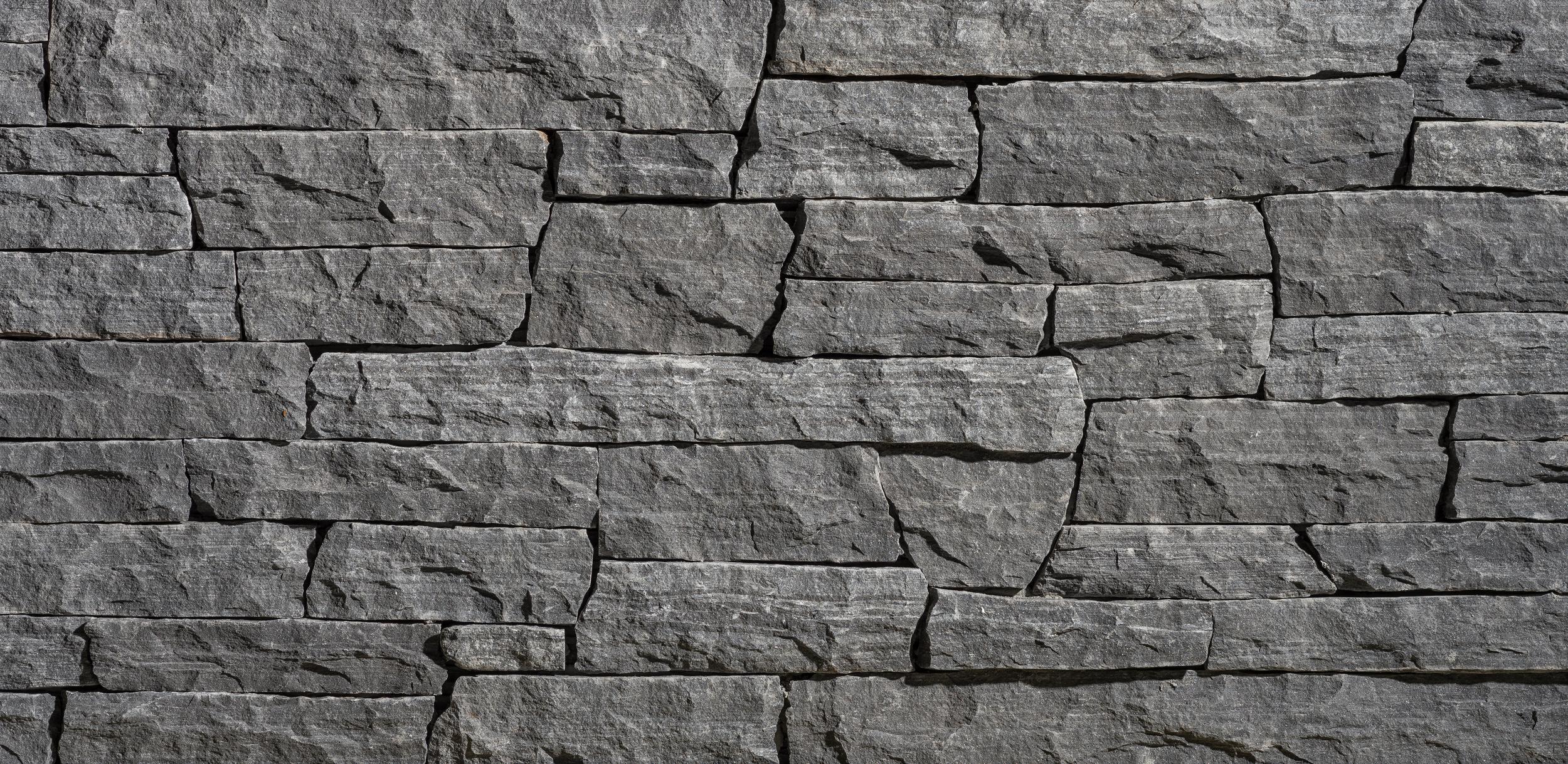 Ledgestone Charcoal Ridge wall panels by Old World Veneer, primary product image. Premium stone veneer for exterior and interior walls.
