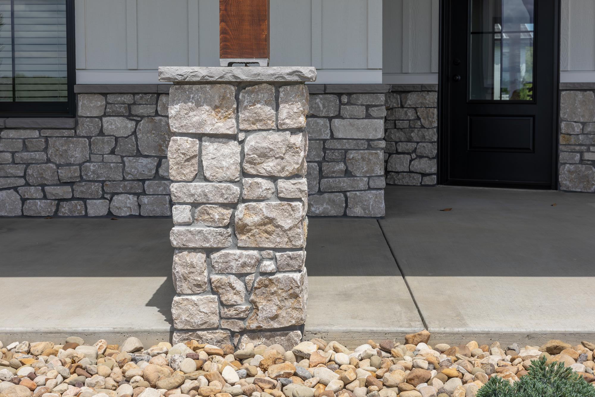 Rustic Ashlar Amarillo wall panels by Old World Veneer, primary product image. Premium stone veneer for exterior and interior walls.