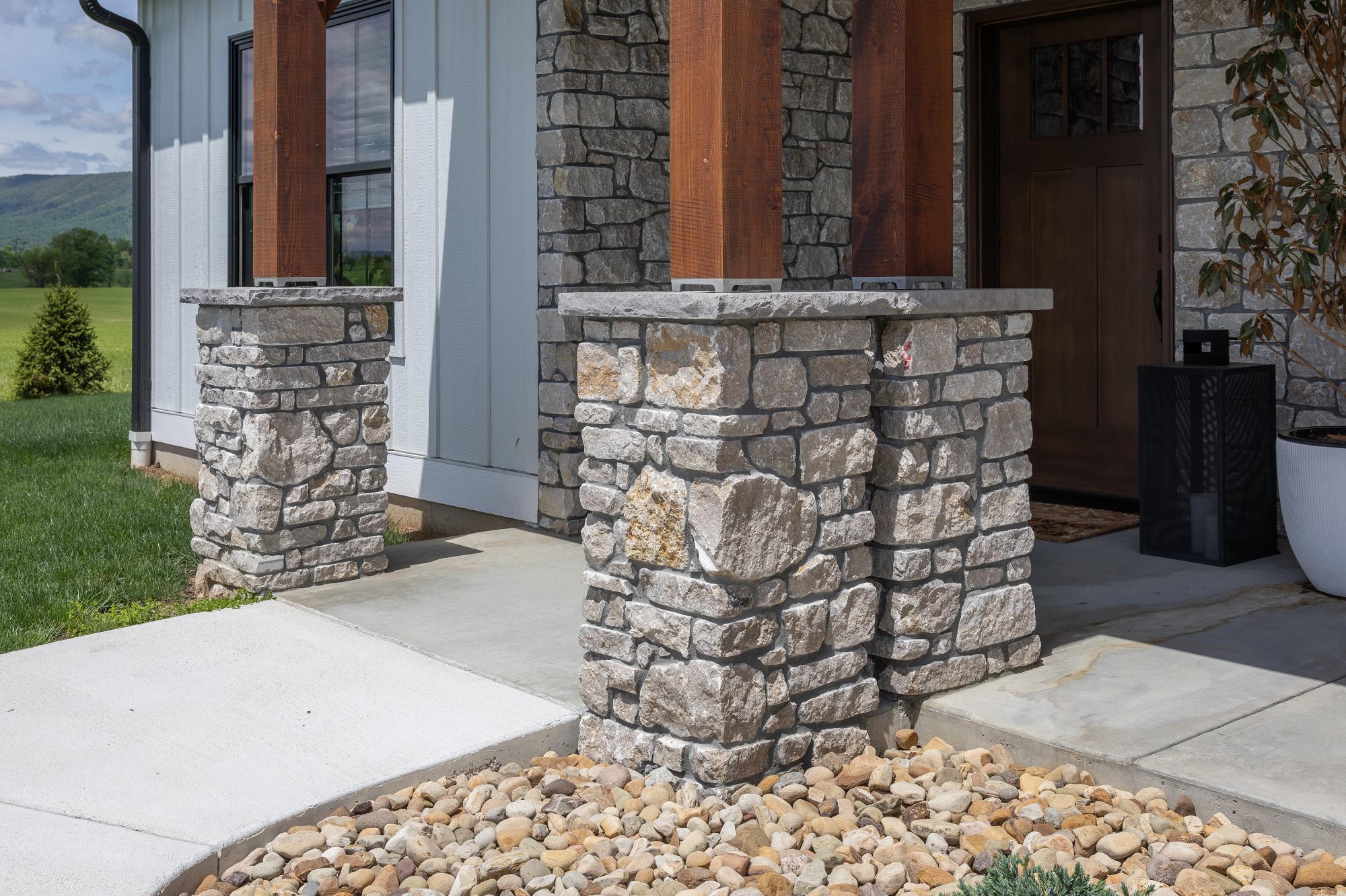 Rustic Ashlar Amarillo wall panels by Old World Veneer, primary product image. Premium stone veneer for exterior and interior walls.