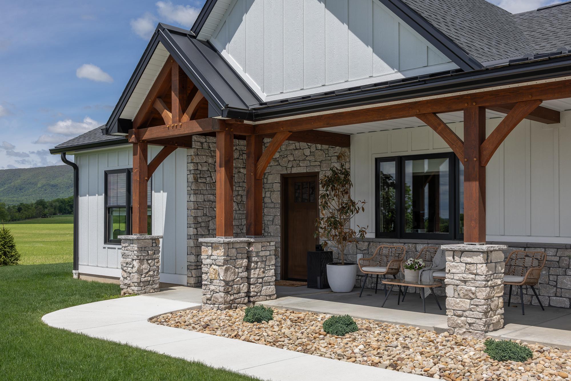 Rustic Ashlar Amarillo wall panels by Old World Veneer, primary product image. Premium stone veneer for exterior and interior walls.