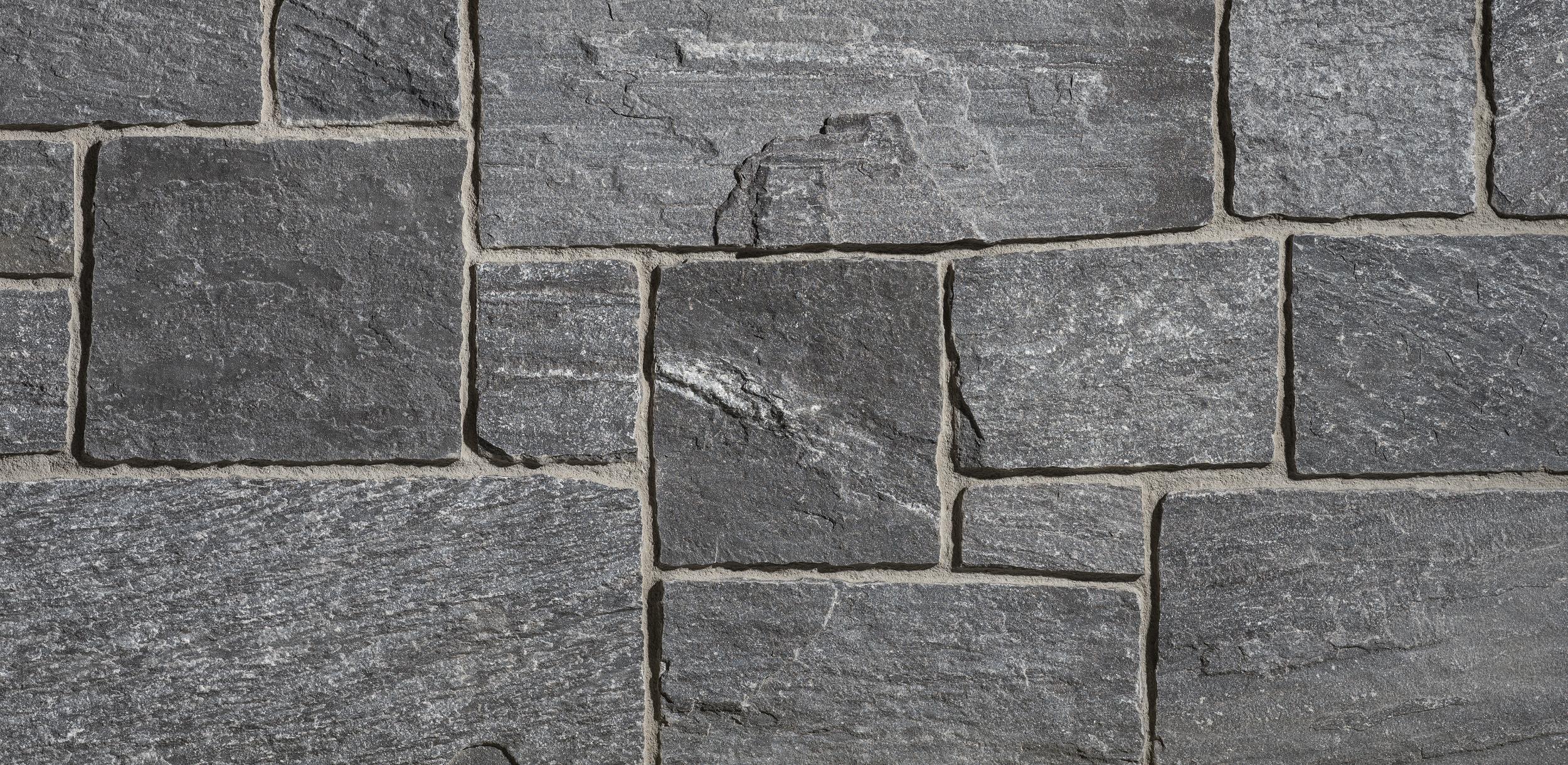 Rustic Ashlar Charcoal Ridge wall panels by Old World Veneer, primary product image. Premium stone veneer for exterior and interior walls.