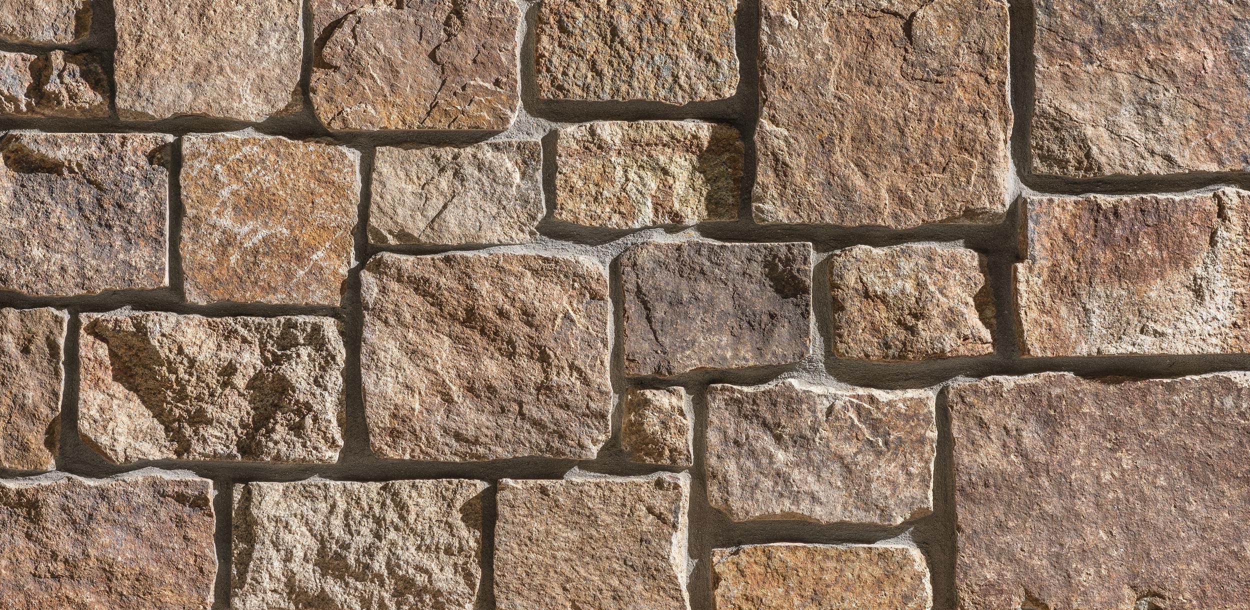Rustic Ashlar Granite Falls wall panels by Old World Veneer, primary product image. Premium stone veneer for exterior and interior walls.