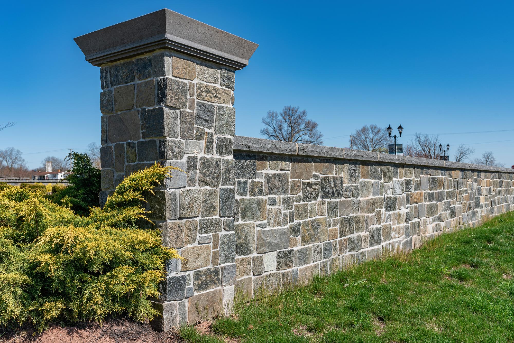 Rustic Ashlar Winter Harbor wall panels by Old World Veneer, primary product image. Premium stone veneer for exterior and interior walls.