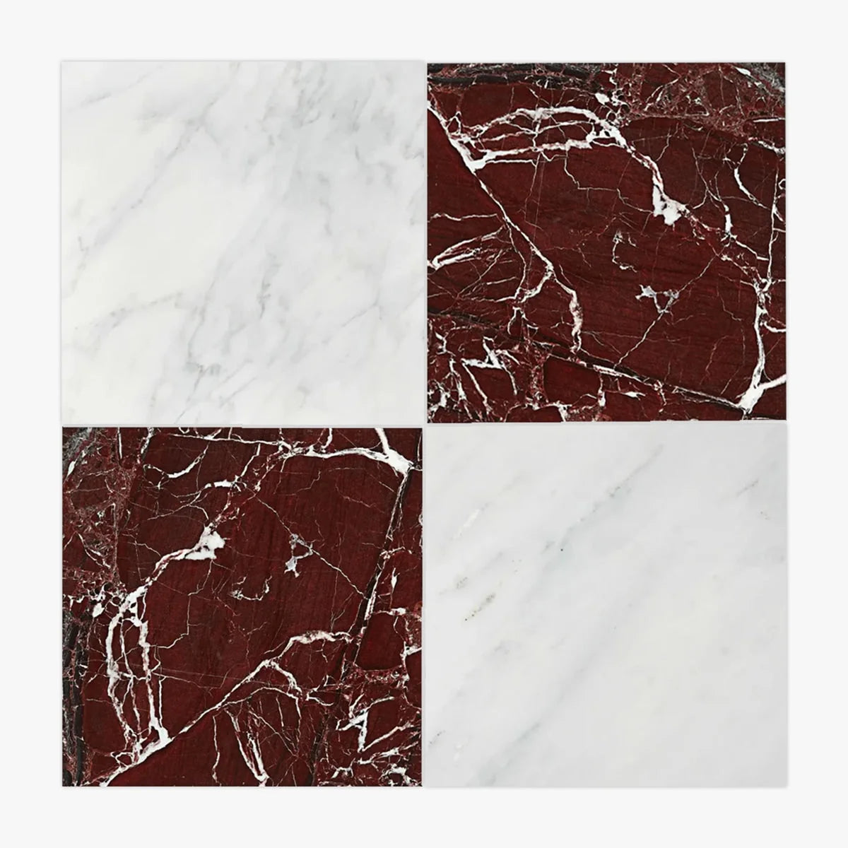 Checkerboard Patterns Multicolor checkerboard tile, primary product image. Premium marble for floors and walls.