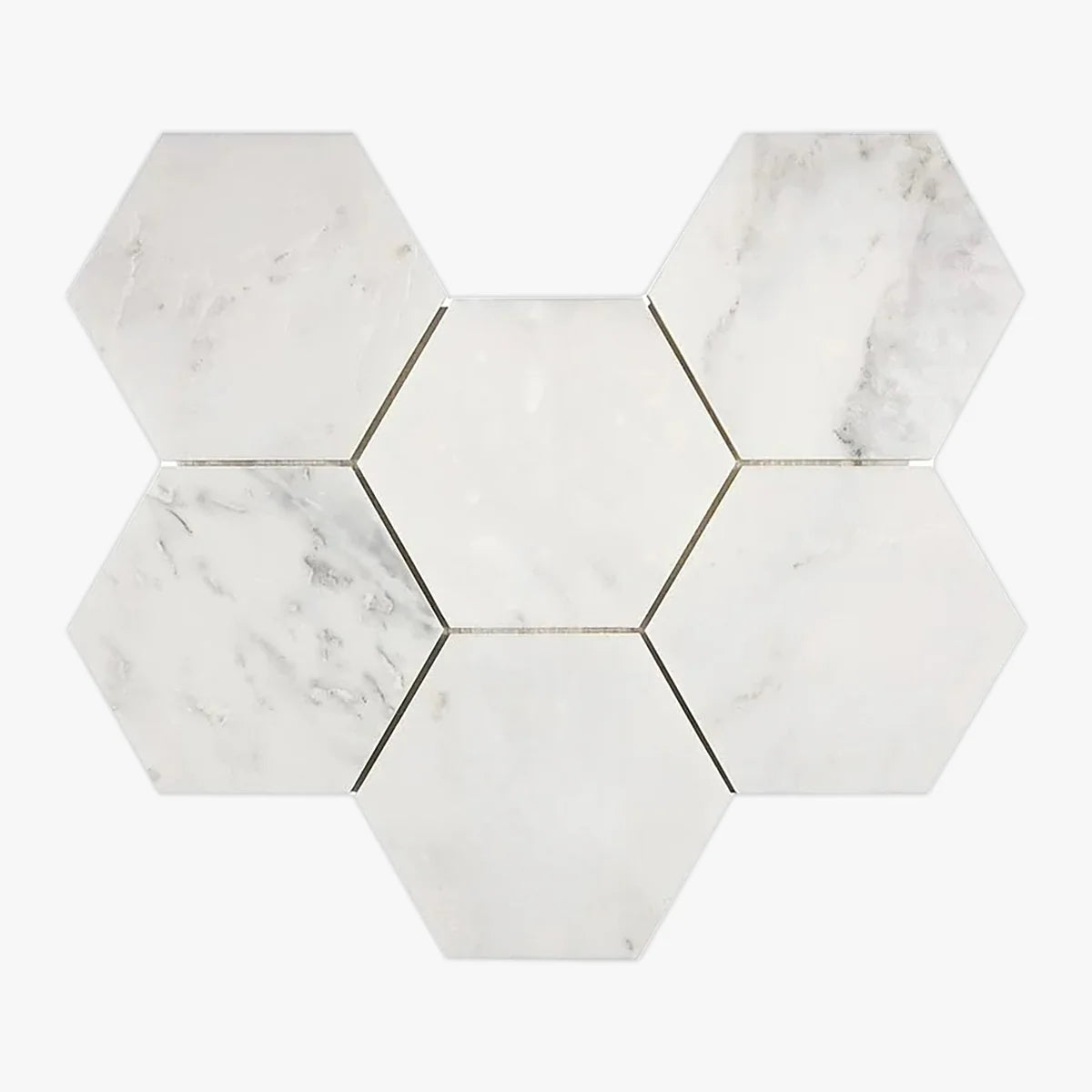 Asian Statuary Polished Marble White mosaic, primary product image. Premium marble for floors and walls.