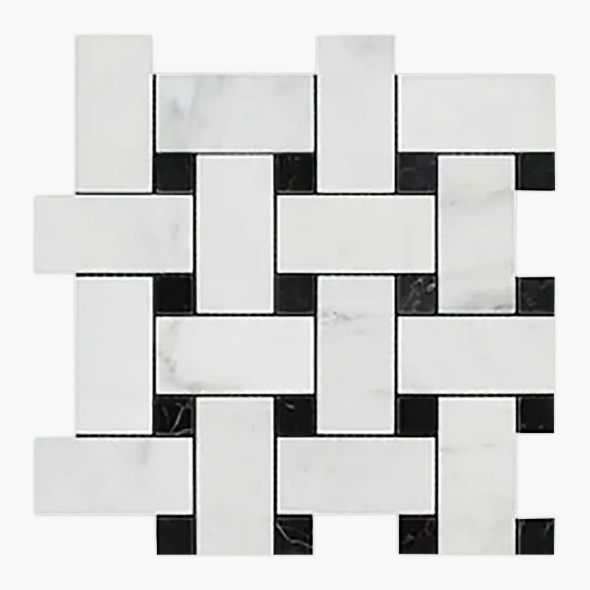 Asian Statuary Polished Marble White mosaic, primary product image. Premium marble for floors and walls.