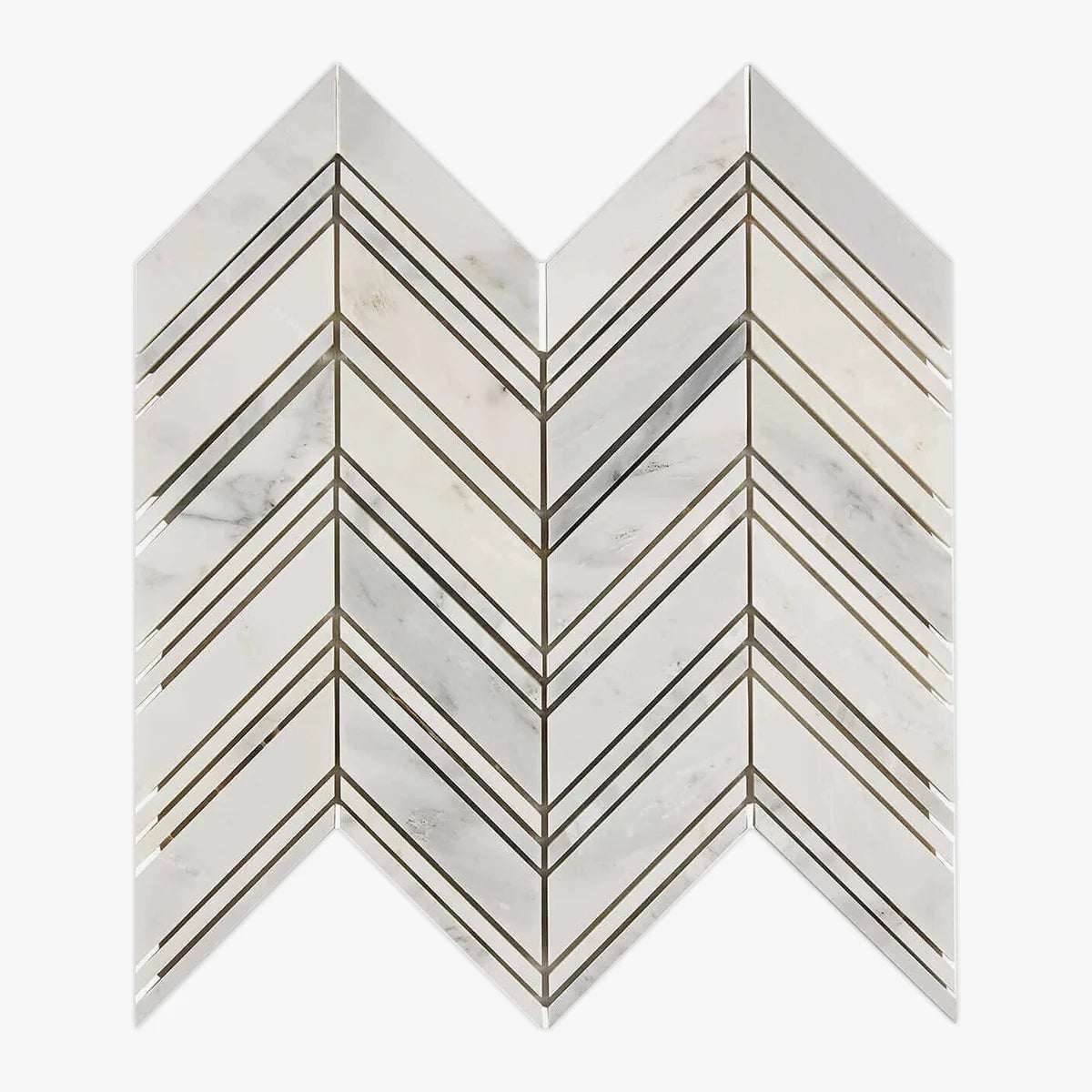 Asian Statuary Polished Marble White mosaic, primary product image. Premium marble for floors and walls.