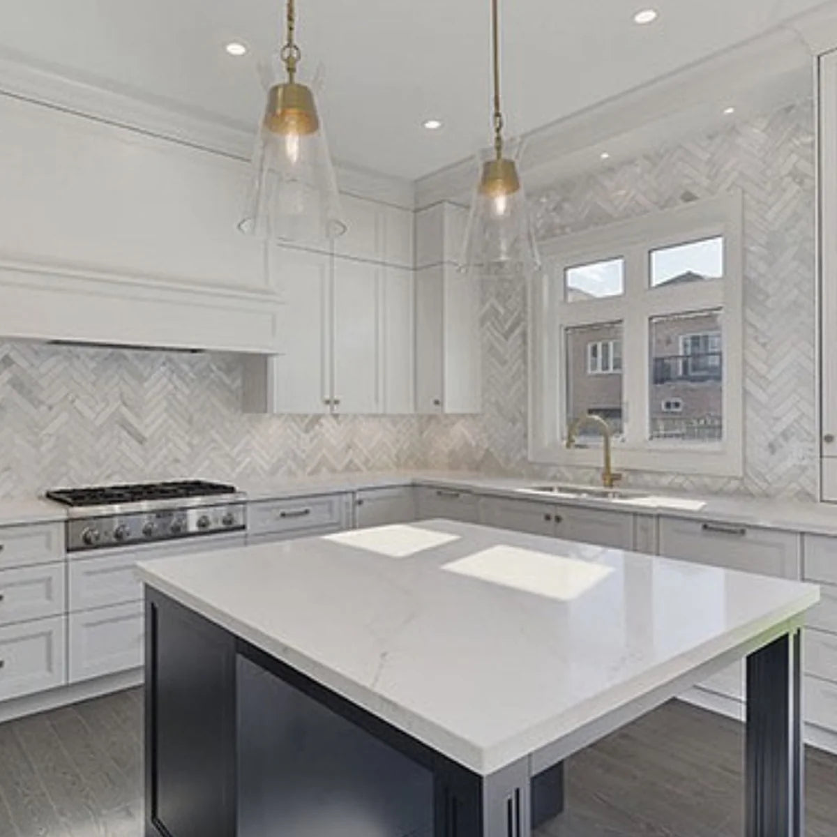 Asian Statuary Polished Marble White mosaic, product image. Premium marble for floors and walls.