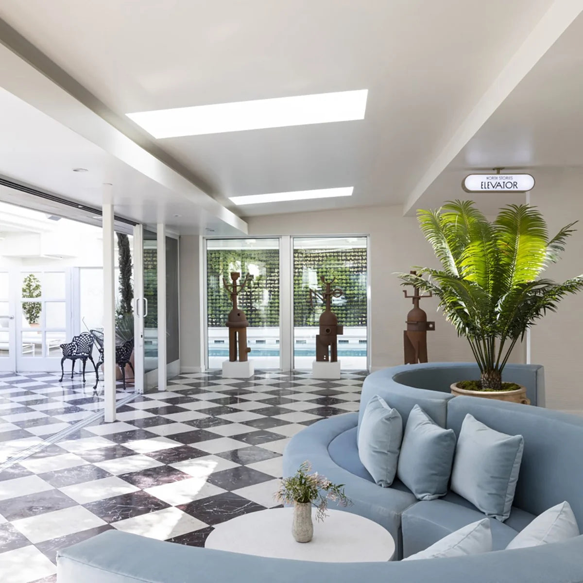 Checkerboard Patterns White checkerboard tile, product image. Premium marble for floors and walls.