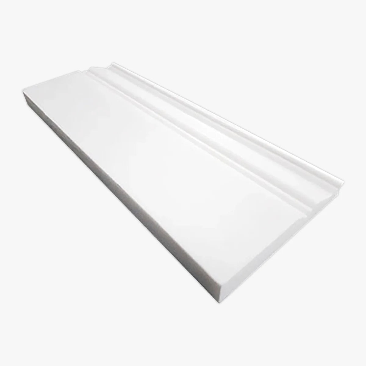 Bianco Dolomite Honed Marble White moulding, product image. Premium dolomite for floors and walls.