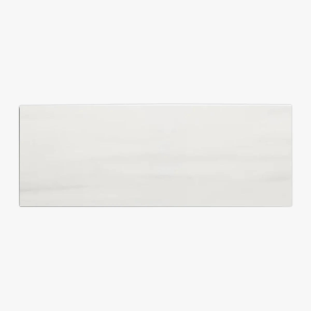 Bianco Dolomite Honed Marble White field tile, top-down product view. Premium dolomite for floors and walls.