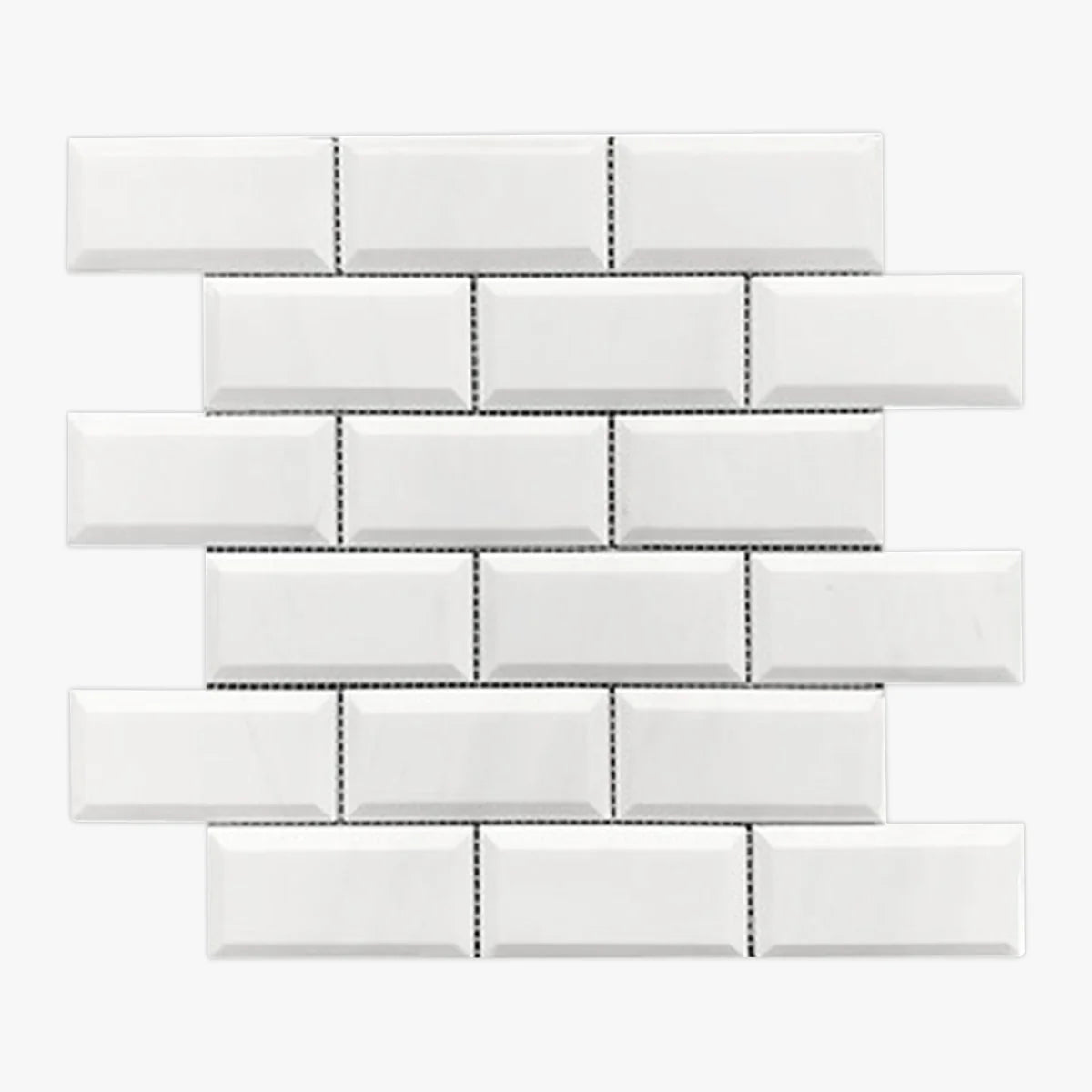 Bianco Dolomite Honed Marble White mosaic, primary product image. Premium dolomite for floors and walls.