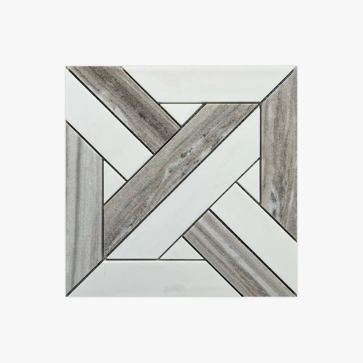 Bianco Dolomite Honed Marble White mosaic, primary product image. Premium dolomite for floors and walls.