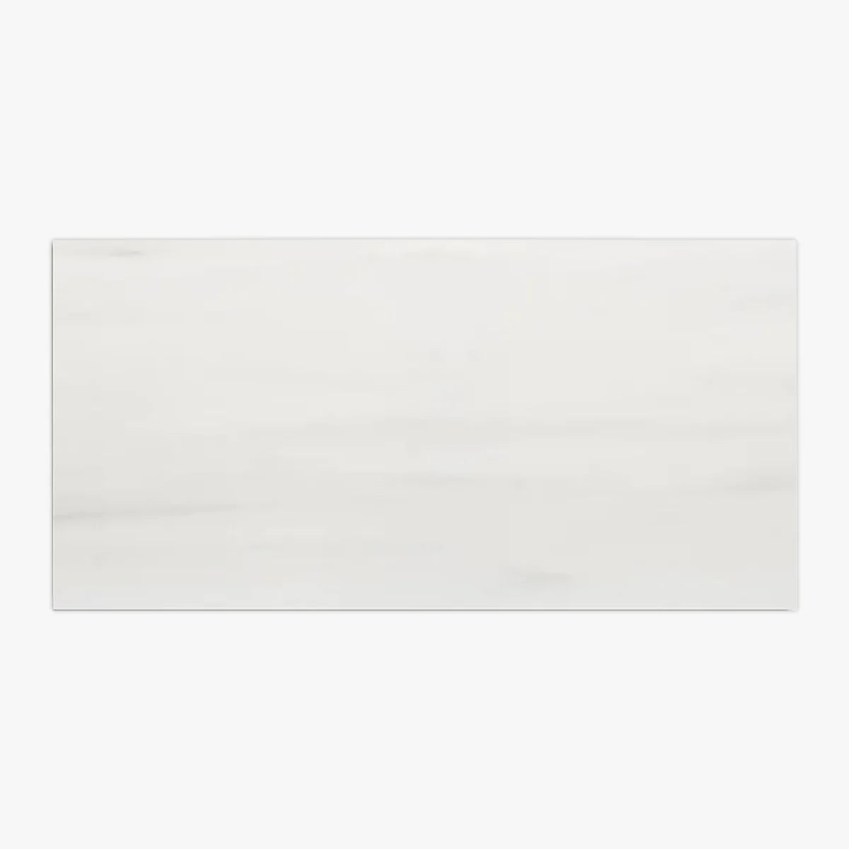 Bianco Dolomite Honed Marble White field tile, top-down product view. Premium dolomite for floors and walls.