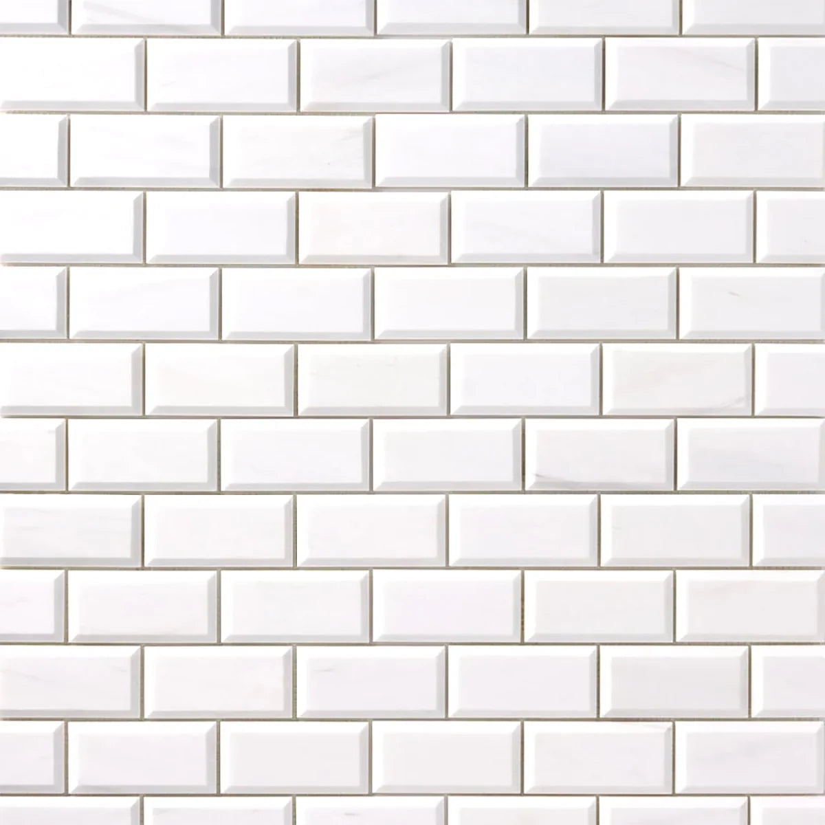 Bianco Dolomite Honed Marble White mosaic, product image. Premium dolomite for floors and walls.