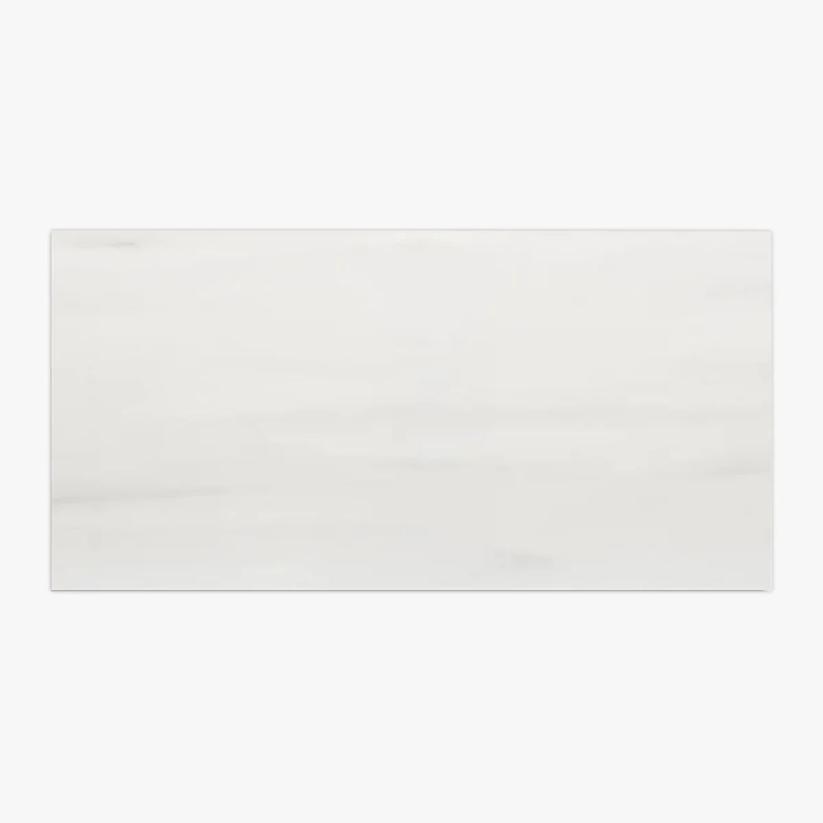 Bianco Dolomite Polished Marble White field tile, alternate product view. Premium dolomite for floors and walls.