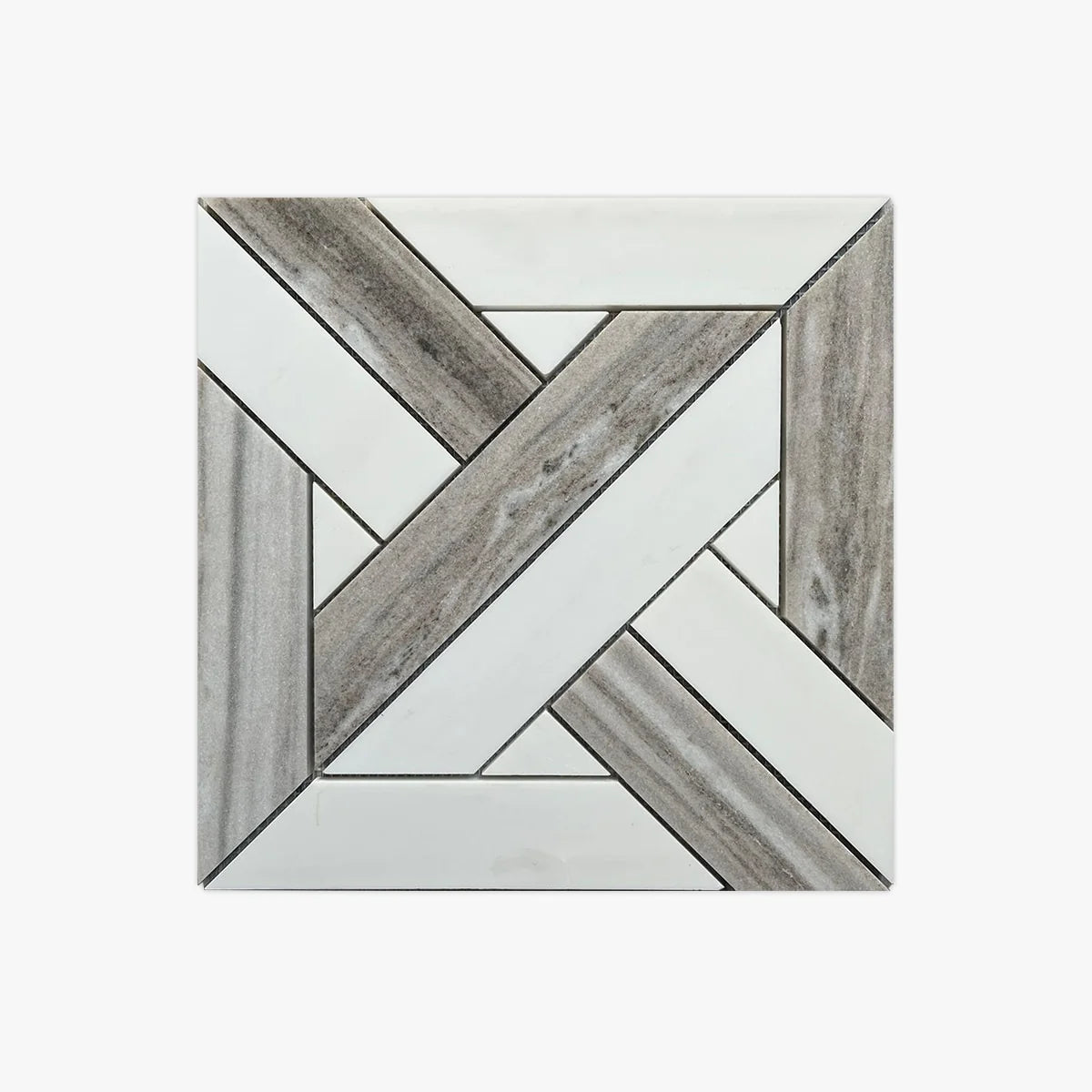 Bianco Dolomite Polished Marble White mosaic, primary product image. Premium dolomite for floors and walls.