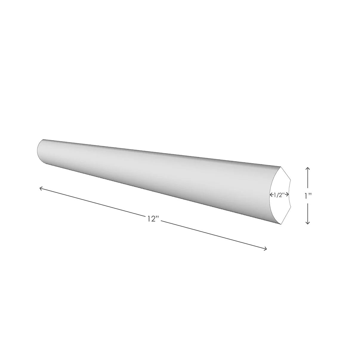 Bianco Dolomite Polished Marble White moulding, product image. Premium dolomite for floors and walls.