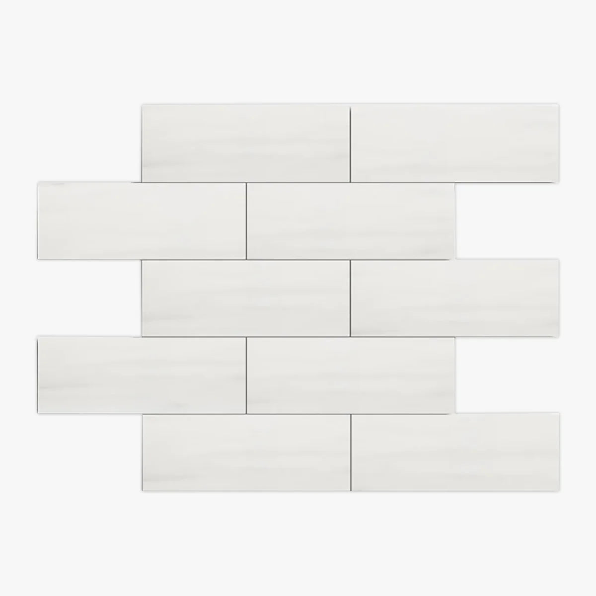 Bianco Dolomite Polished Marble White field tile, product image. Premium dolomite for floors and walls.