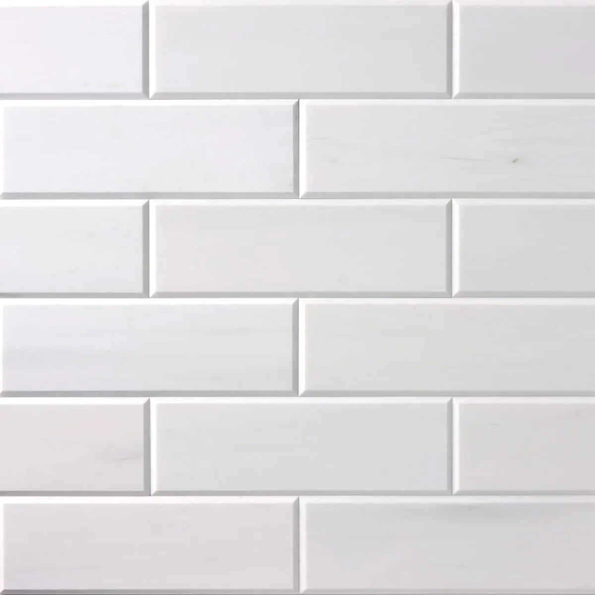 Bianco Dolomite Polished Marble White field tile, product image. Premium dolomite for floors and walls.