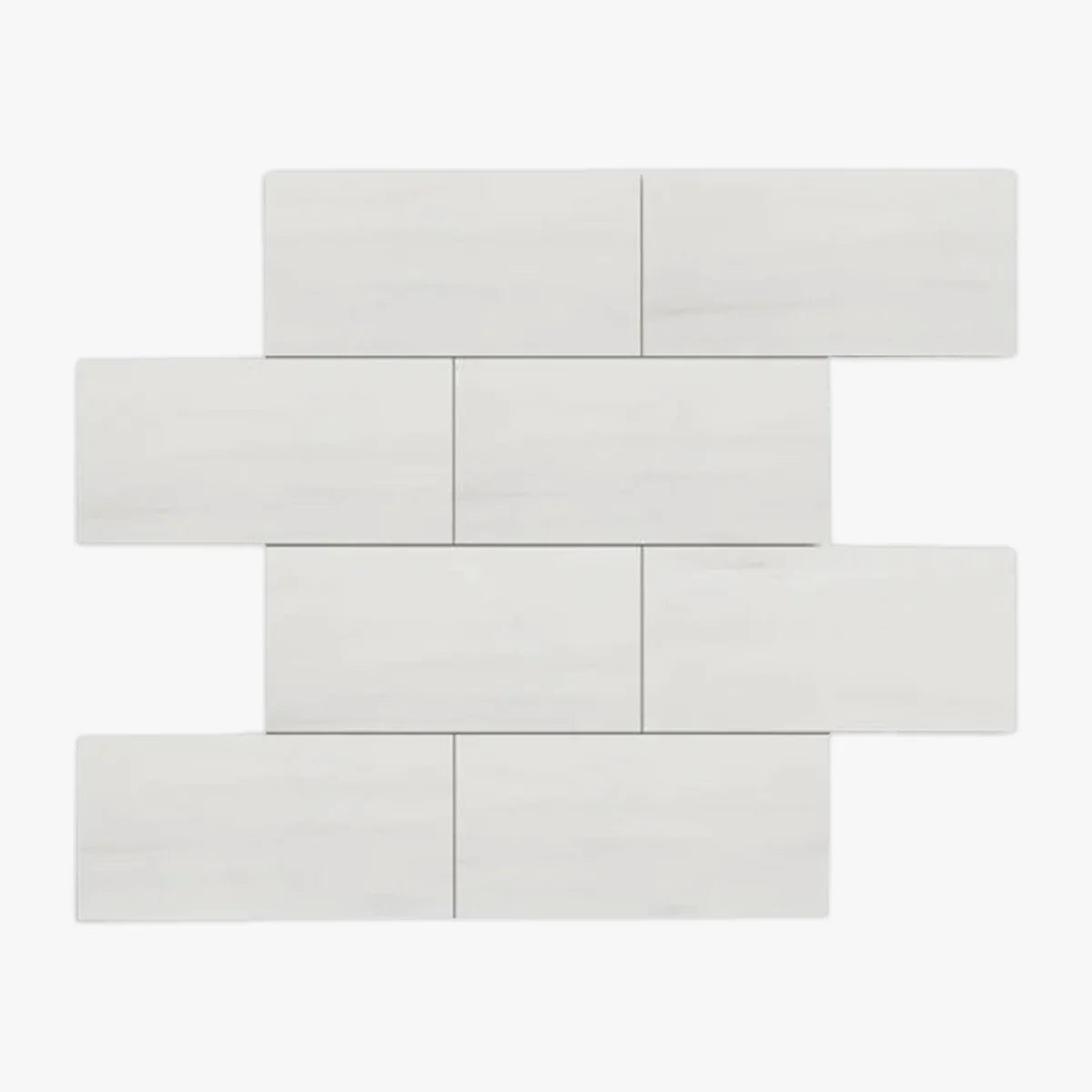 Bianco Dolomite Polished Marble White field tile, product image. Premium dolomite for floors and walls.