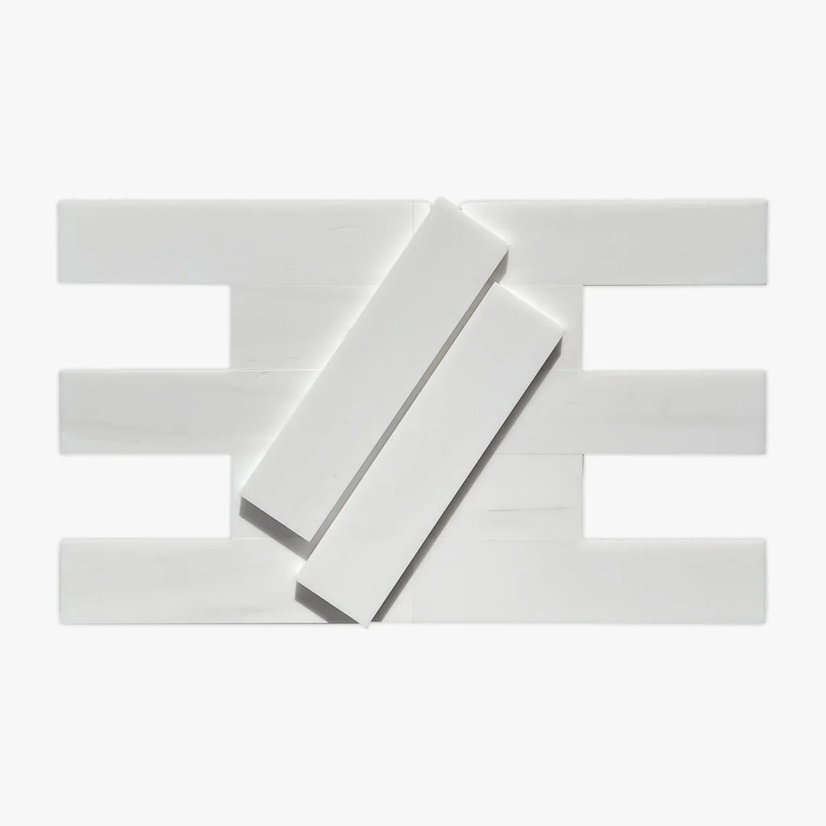 Bianco Dolomite Polished Marble White field tile, product image. Premium dolomite for floors and walls.