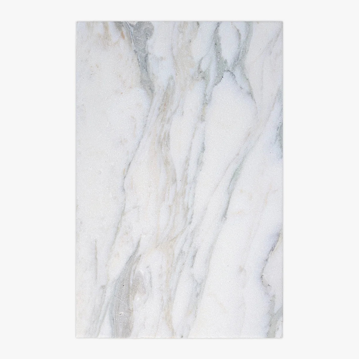 Calacatta Oliva Honed Marble White field tile, top-down product view. Premium marble for floors and walls.