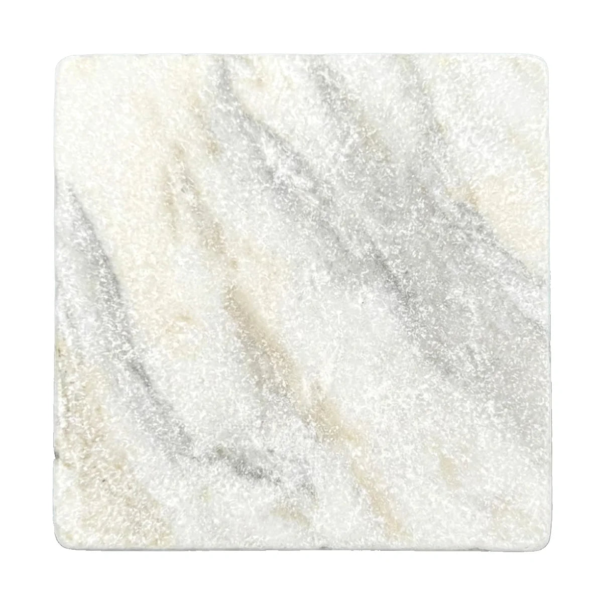 Calacatta Oliva Honed Marble White field tile, top-down product view. Premium marble for floors and walls.