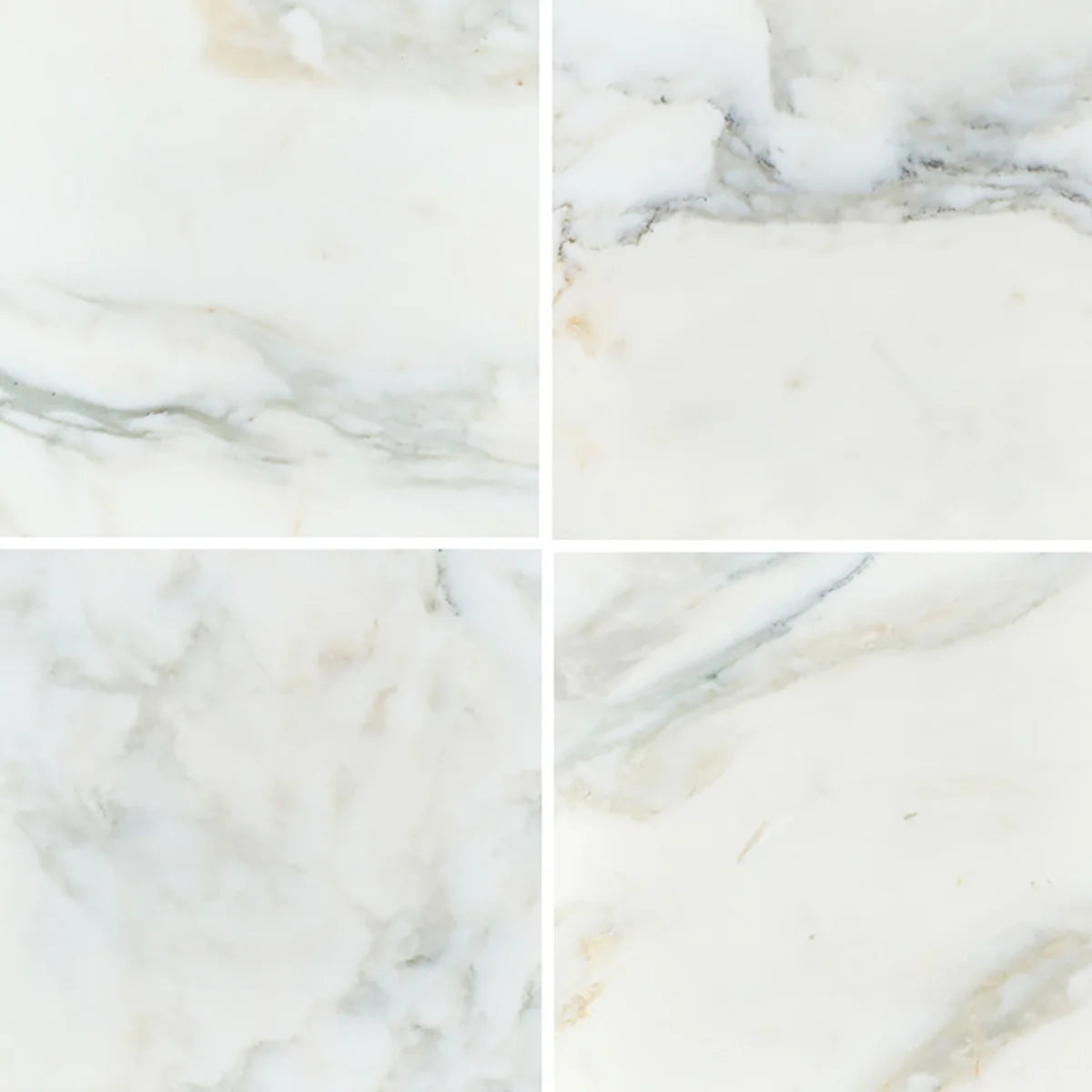 Calacatta Oliva Honed Marble White field tile, product image. Premium marble for floors and walls.