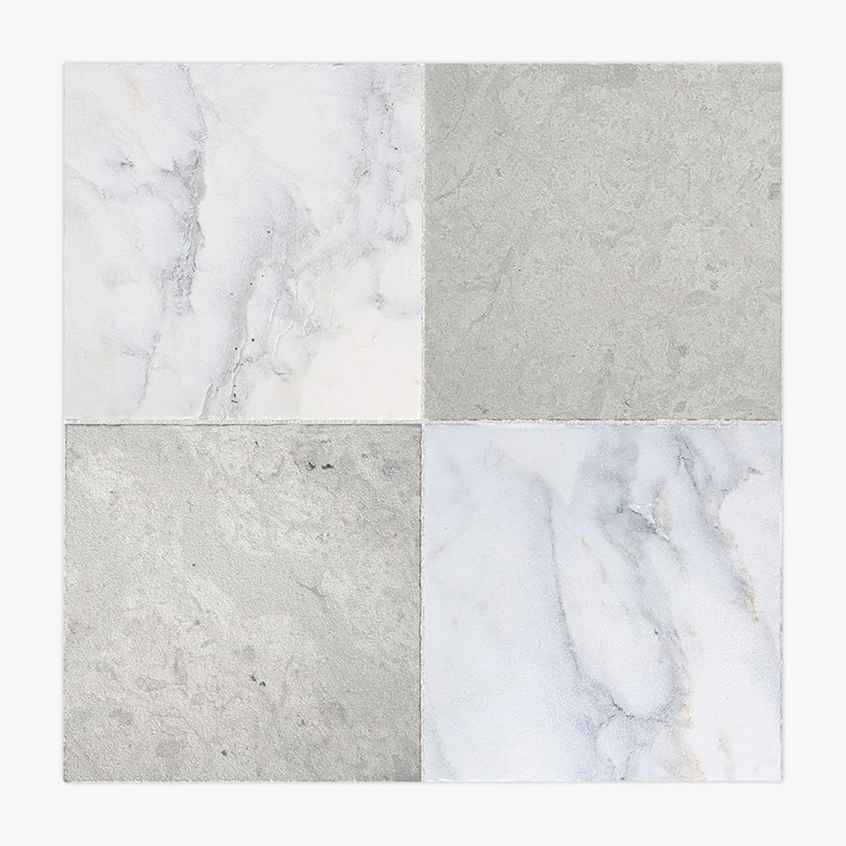 Checkerboard Patterns Multicolor checkerboard tile, primary product image. Premium marble for floors and walls.