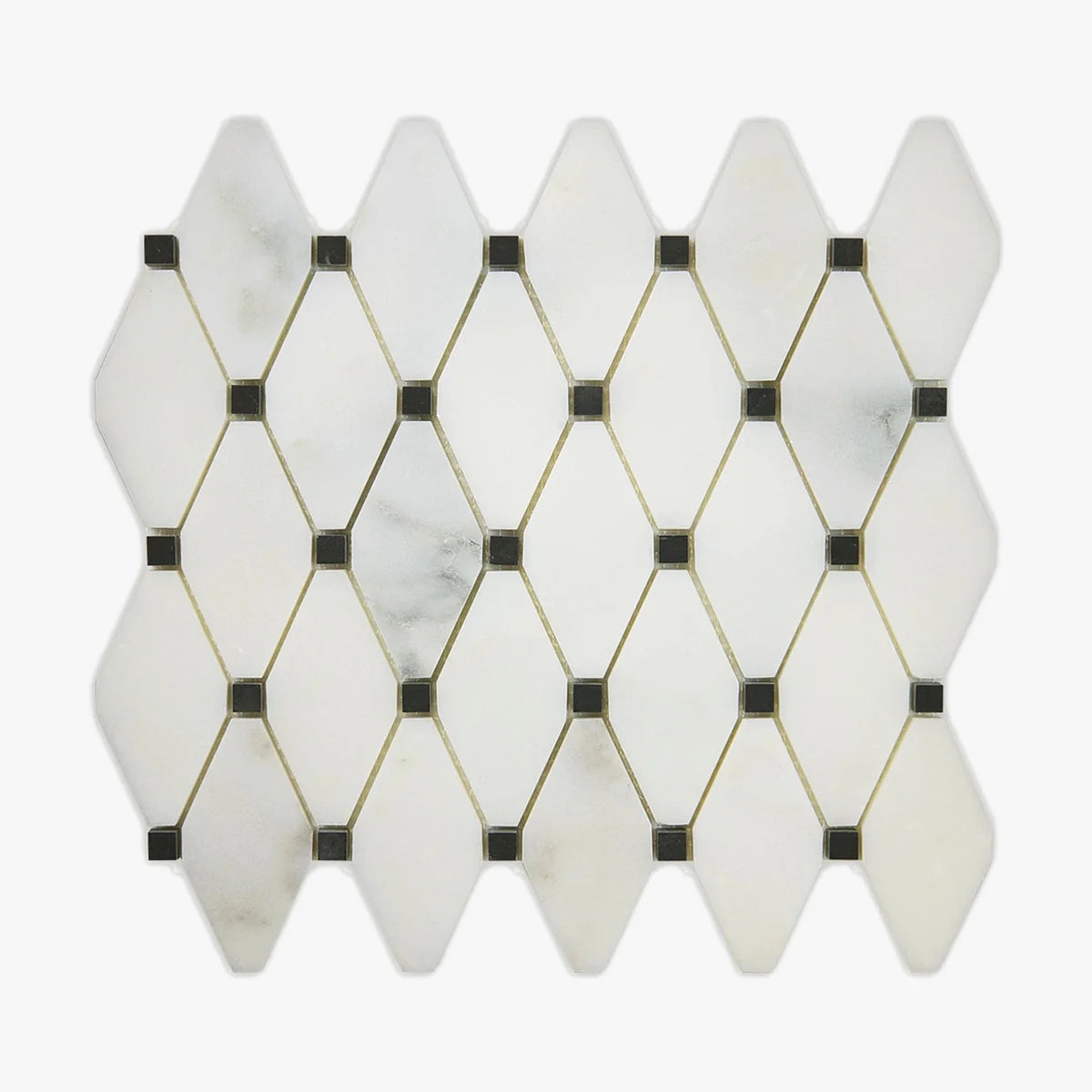 Calacatta Oliva Polished Marble White mosaic, primary product image. Premium marble for floors and walls.