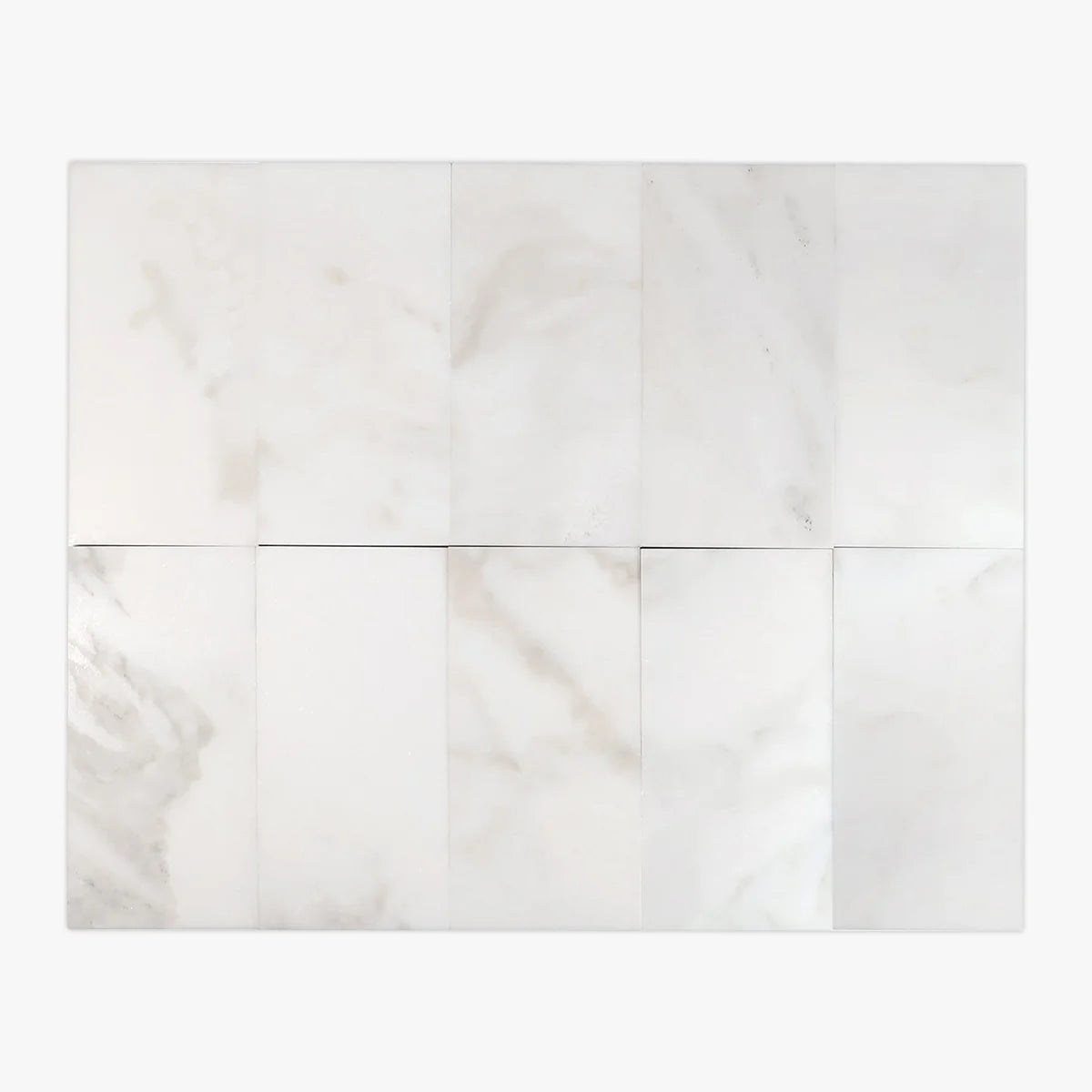 Calacatta Oliva Polished Marble White field tile, product image. Premium marble for floors and walls.