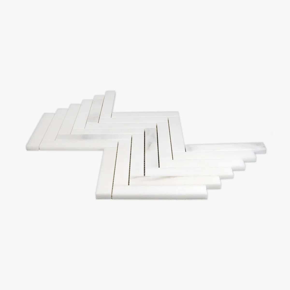 Calacatta Oliva Polished Marble White mosaic, product image. Premium marble for floors and walls.