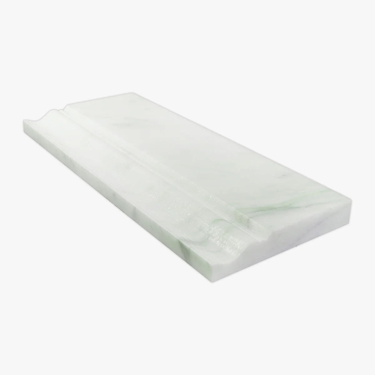 Calacatta Oliva Polished Marble White moulding, product image. Premium marble for floors and walls.