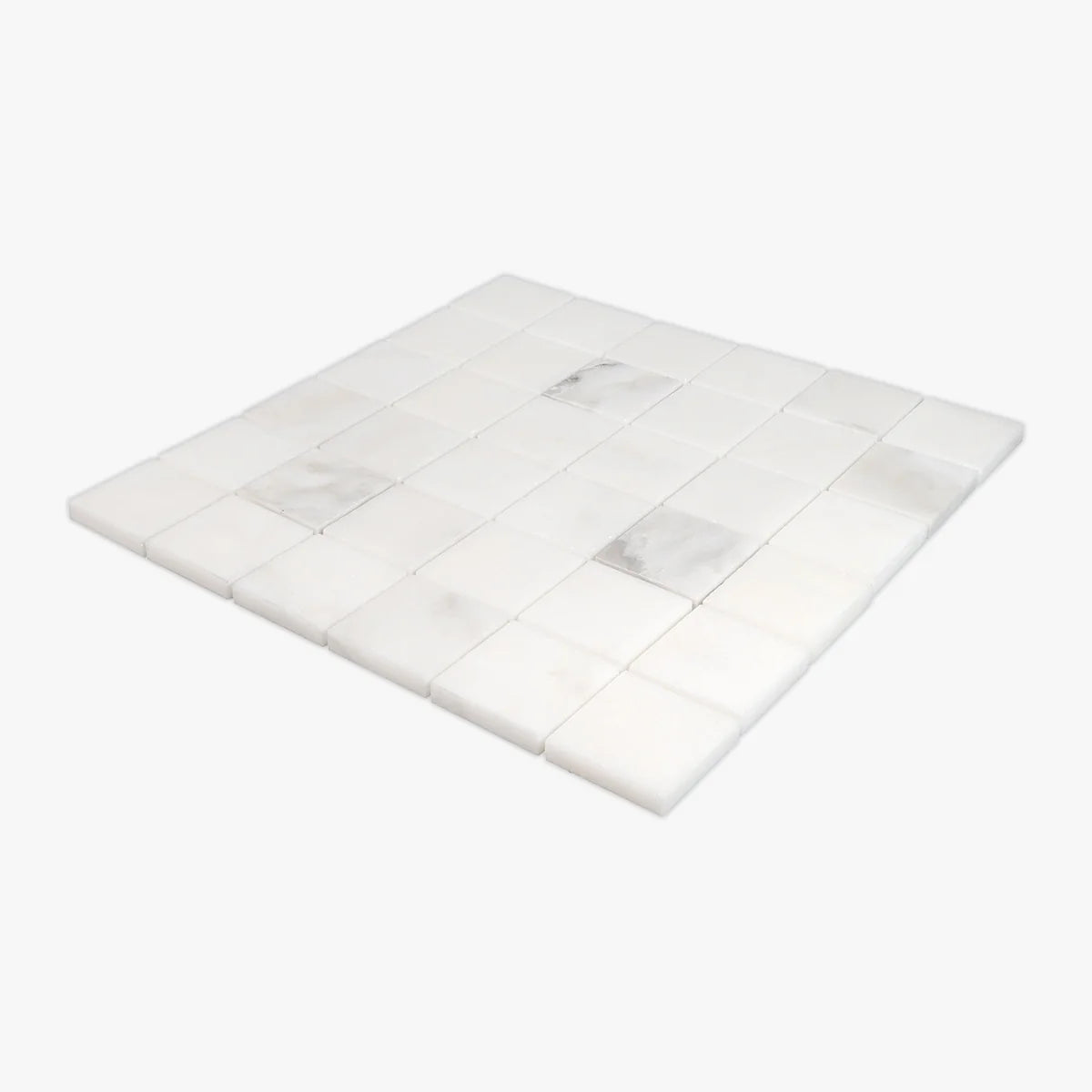 Calacatta Oliva Polished Marble White mosaic, product image. Premium marble for floors and walls.