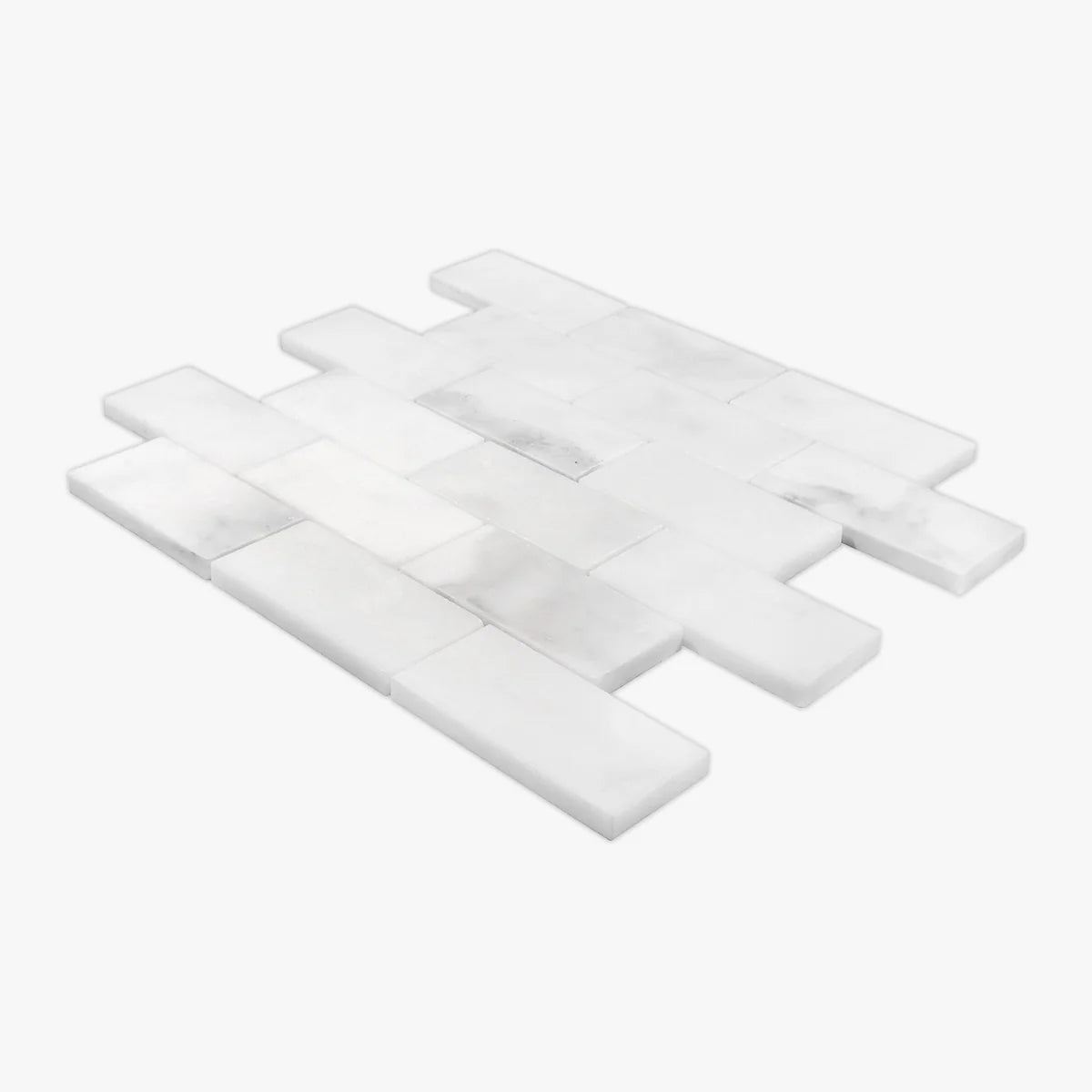 Calacatta Oliva Polished Marble White mosaic, primary product image. Premium marble for floors and walls.