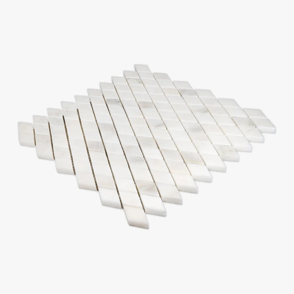 Calacatta Oliva Polished Marble White mosaic, product image. Premium marble for floors and walls.