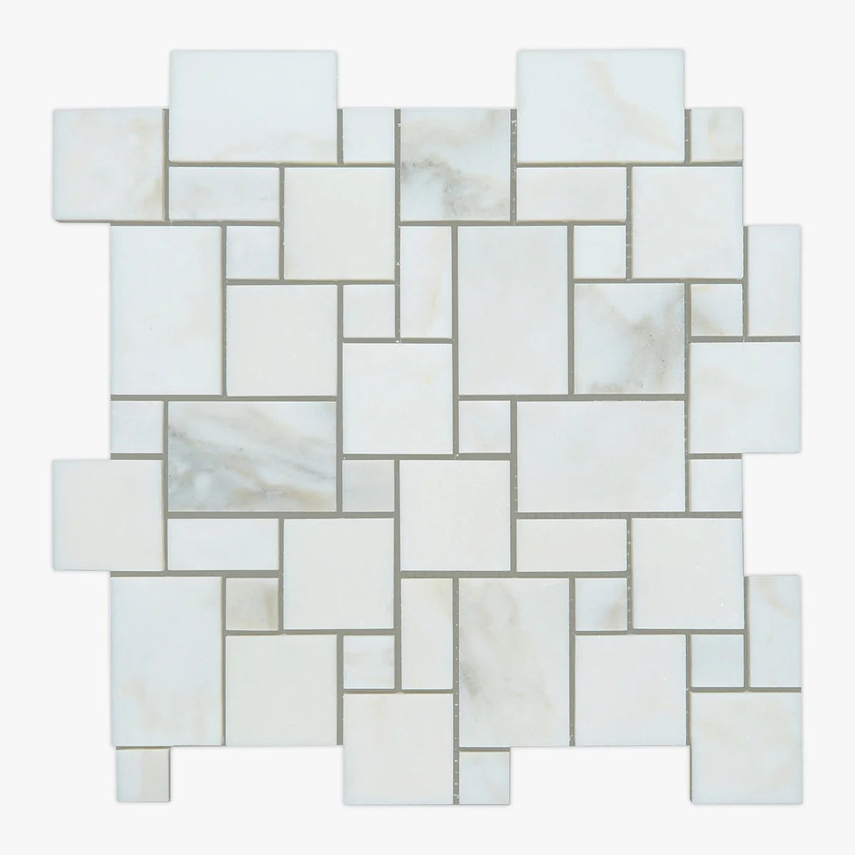 Calacatta Oliva Polished Marble White mosaic, primary product image. Premium marble for floors and walls.