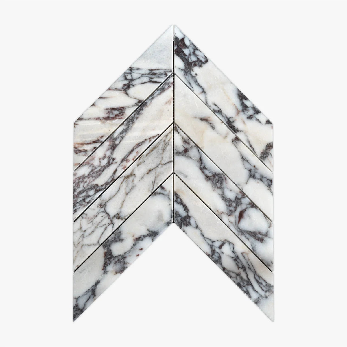 Calacatta Viola Polished Marble White mosaic, primary product image. Premium marble for floors and walls.