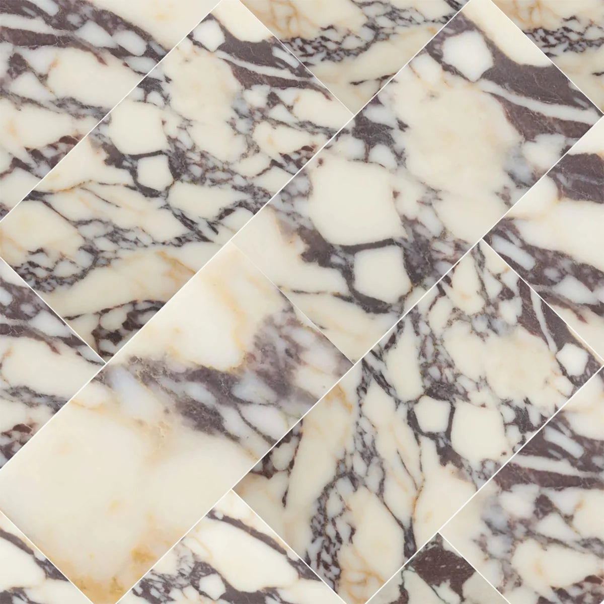 Calacatta Viola Polished Marble White field tile, product image. Premium marble for floors and walls.