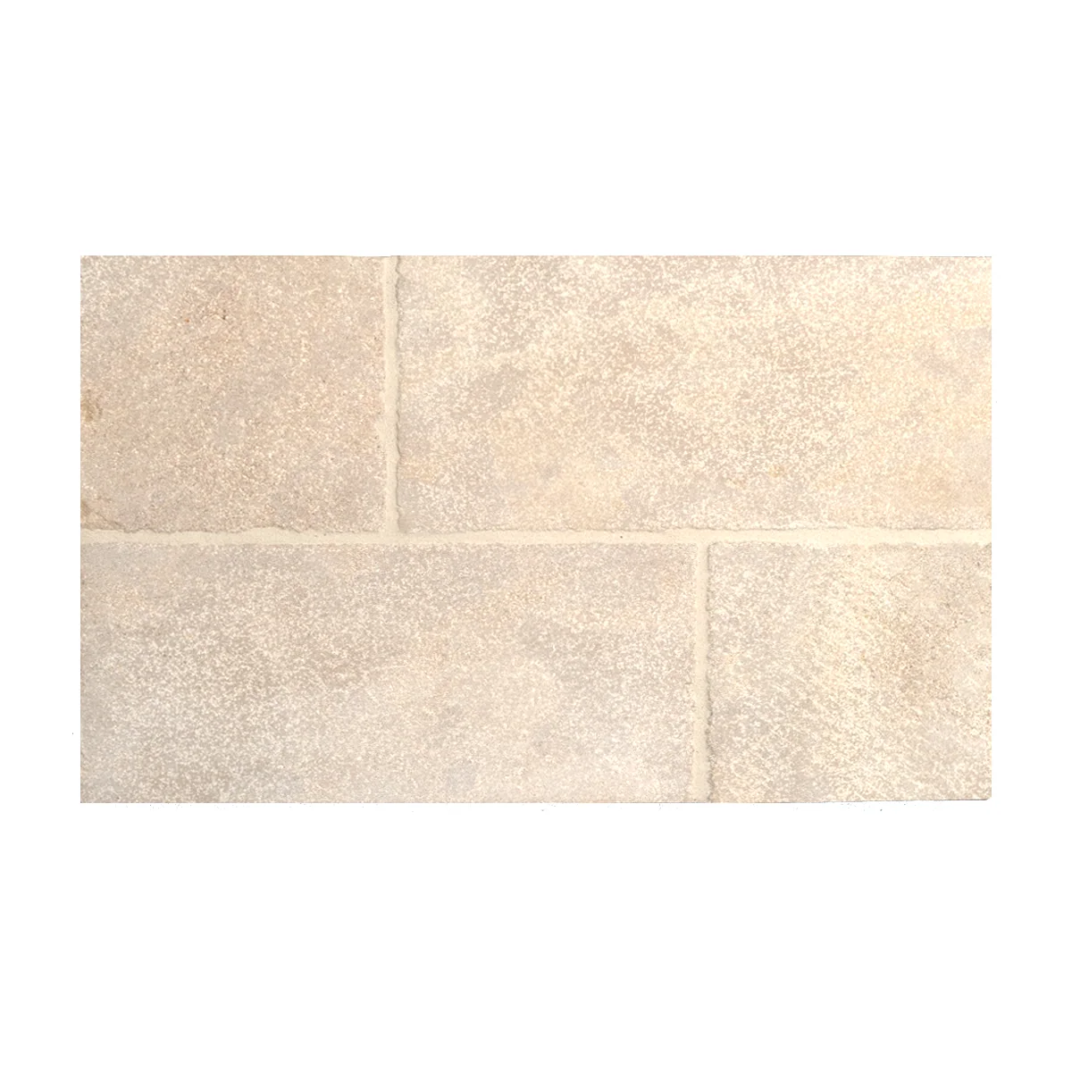 L'Heritage Reclaimed Limestones Beige field tile, product image. Premium limestone for floors and walls.