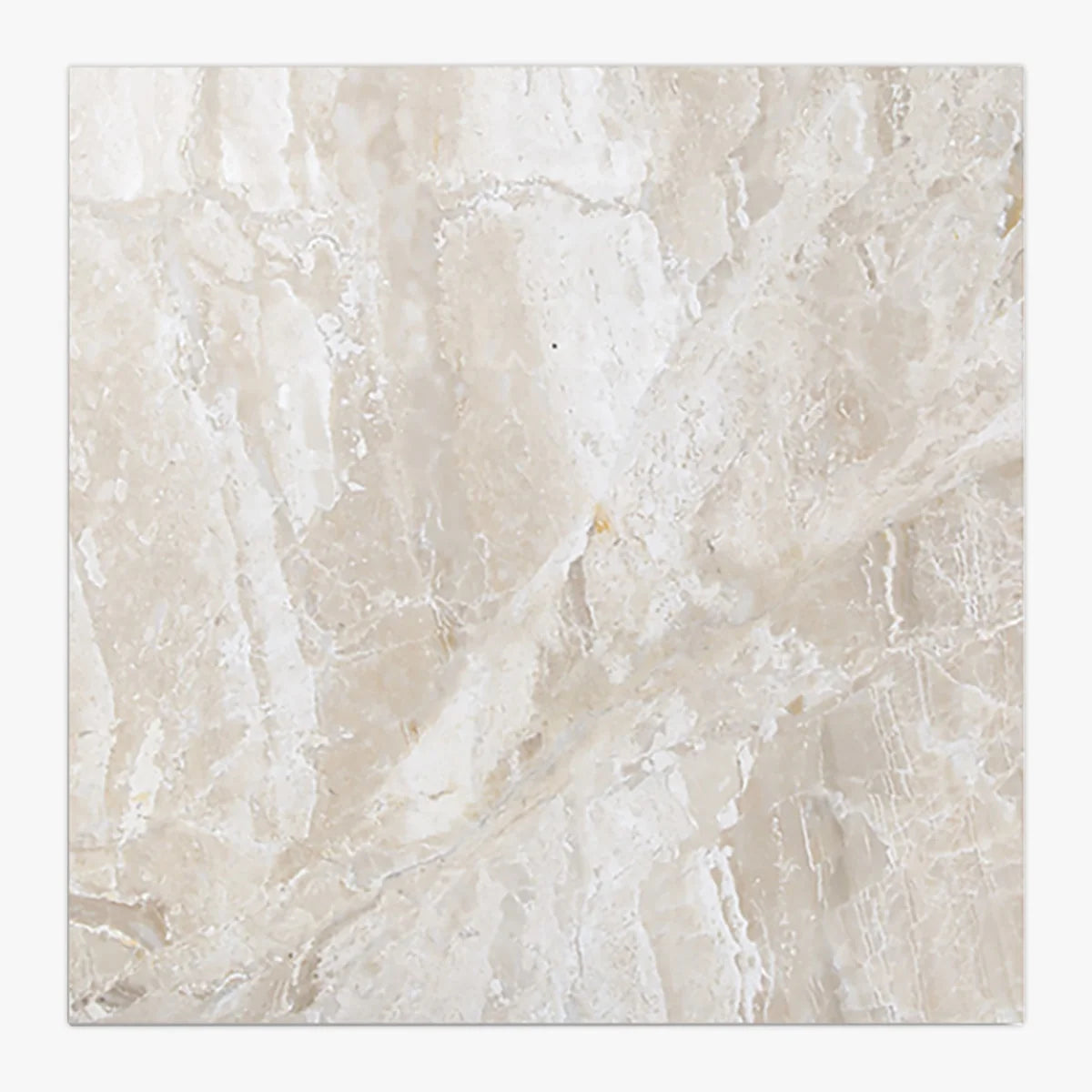 Essentials Natural Stone Beige field tile, top-down product view. Premium marble for floors and walls.