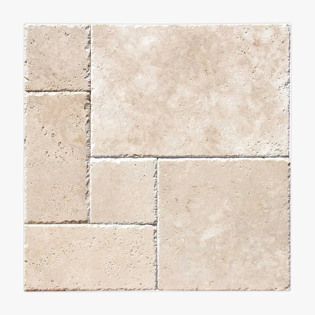 Ivory Light Travertine Beige pattern, product image. Premium travertine for floors and walls.