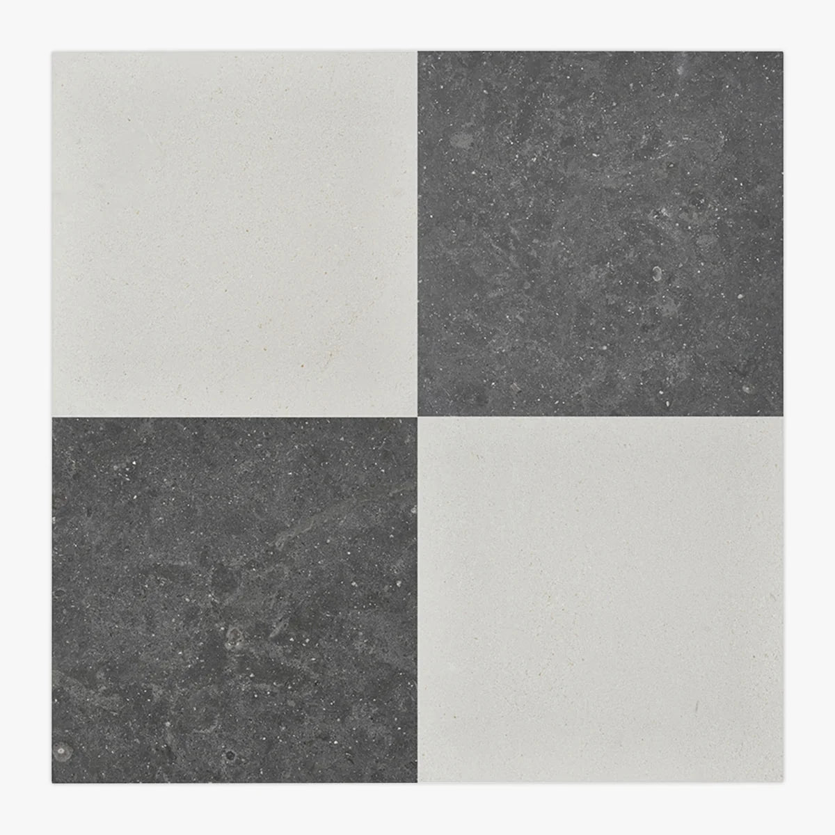 Checkerboard Patterns Cream checkerboard tile, primary product image. Premium limestone for floors and walls.